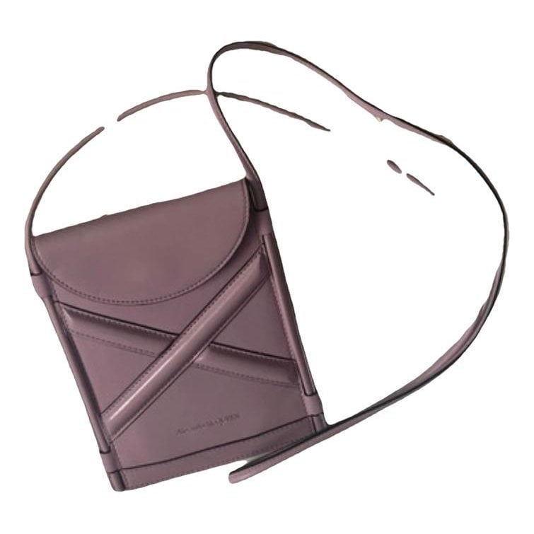 Leather clutch bag