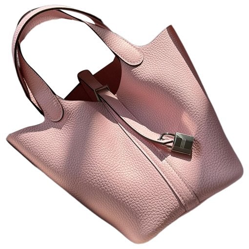 Picotin leather tote