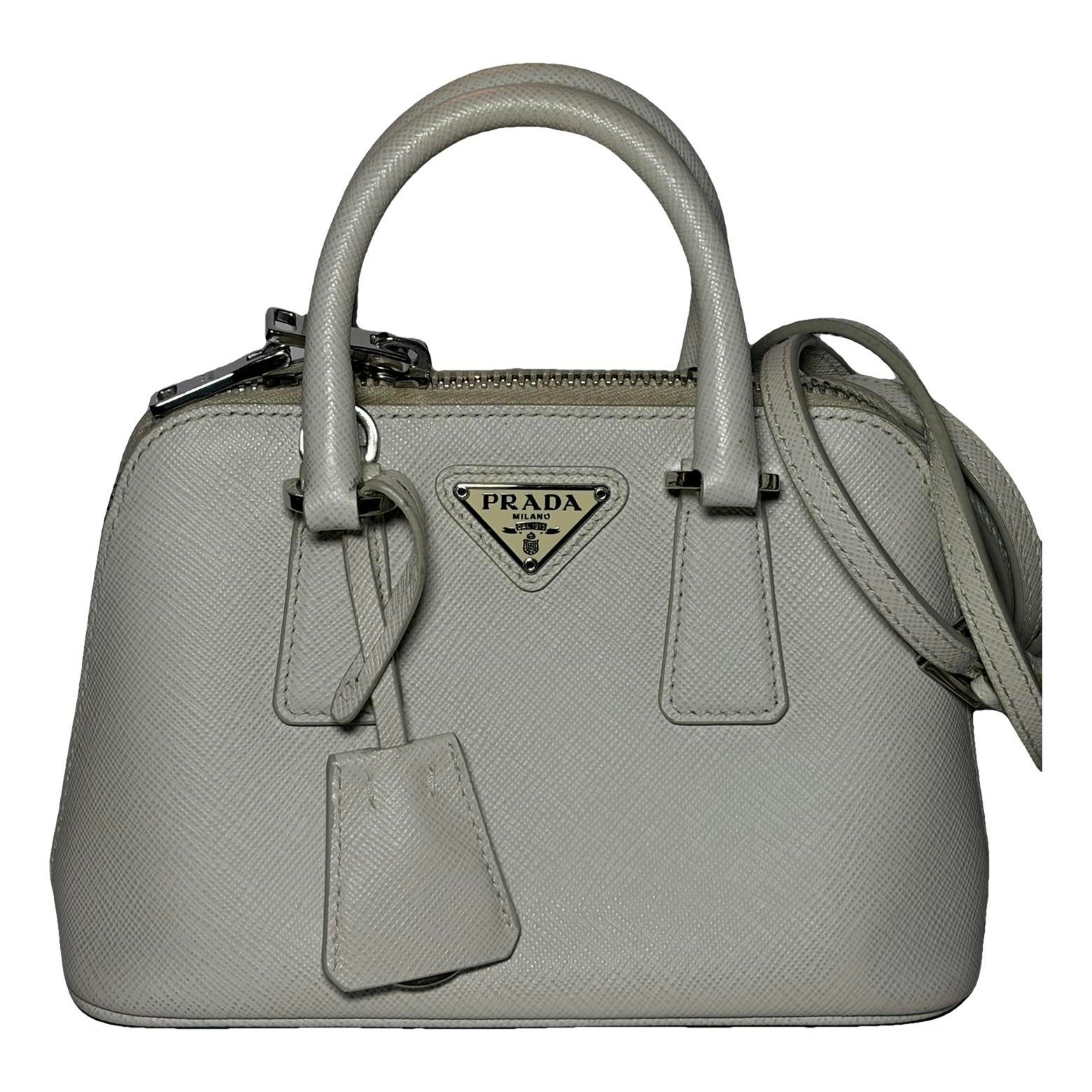 Promenade leather clutch bag