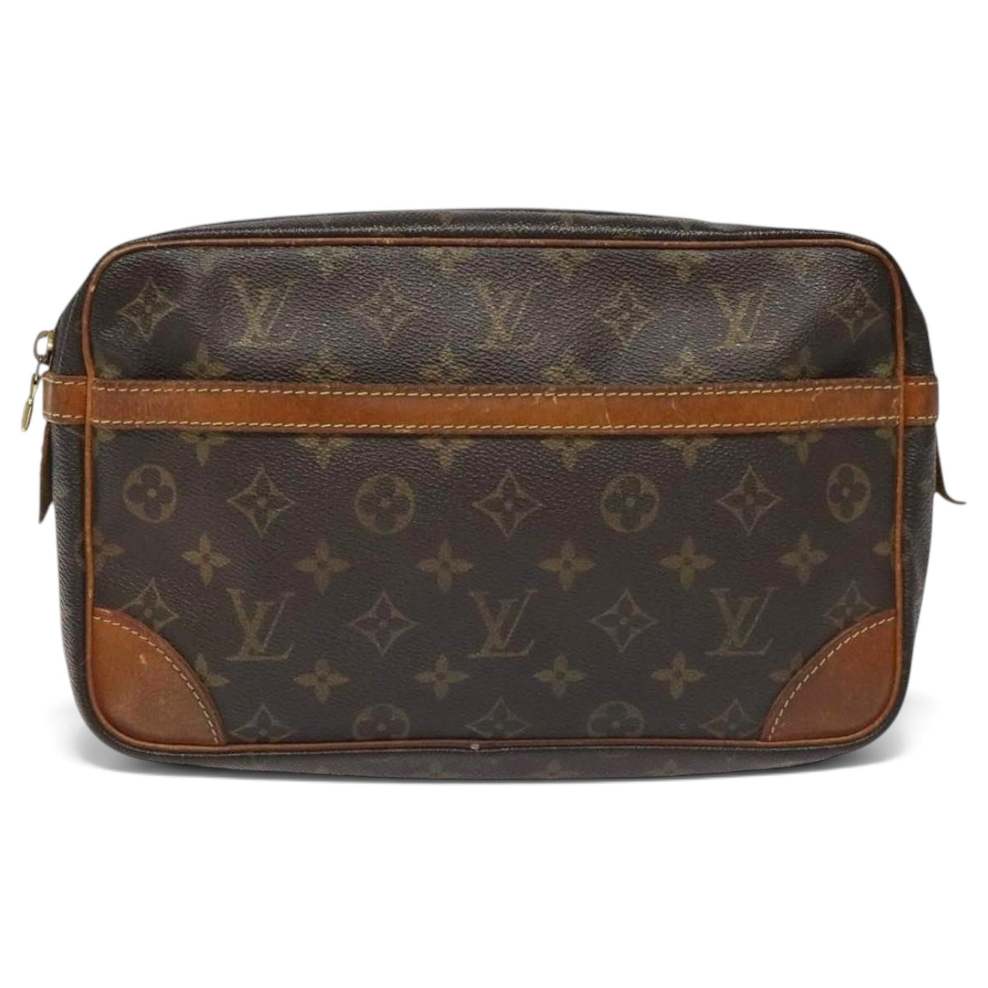 Leather clutch bag