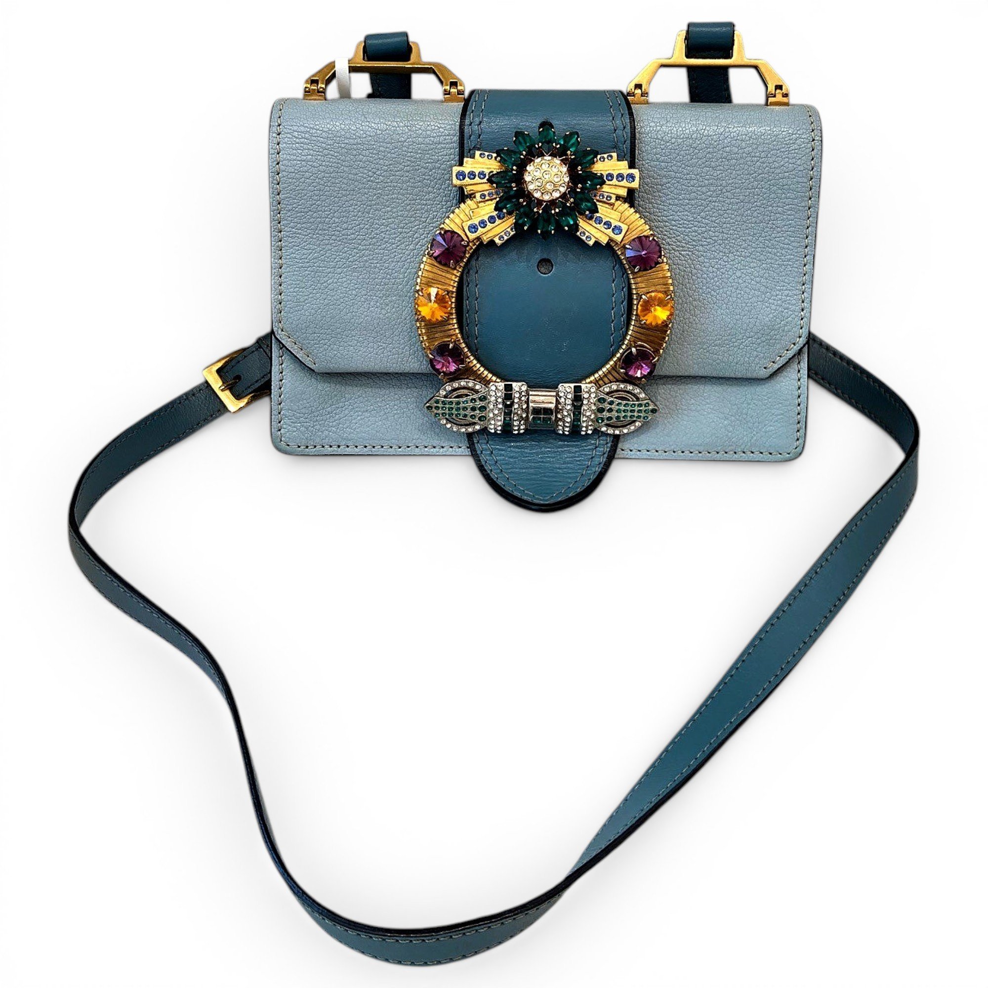 Miu Lady leather handbag