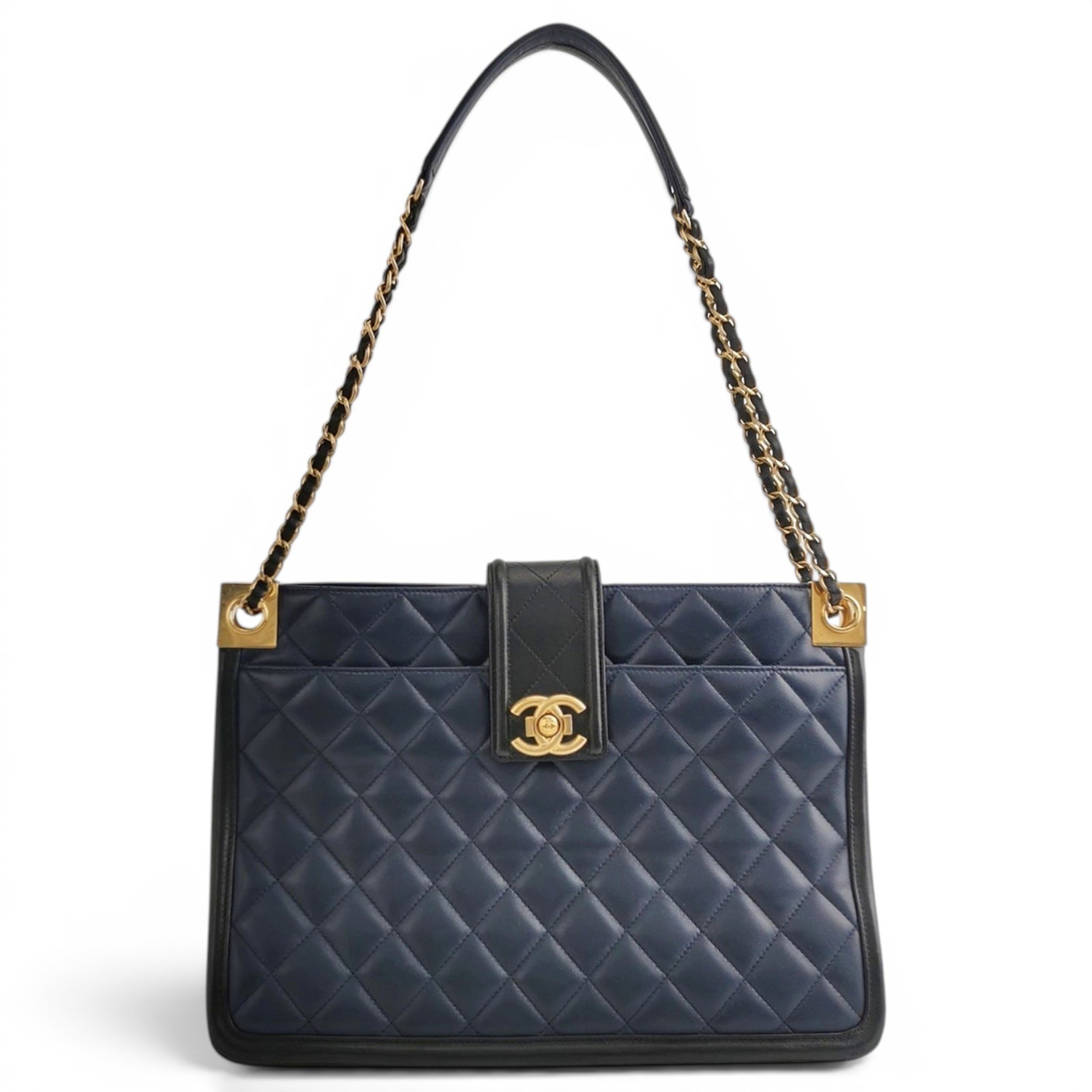 Executive leather tote