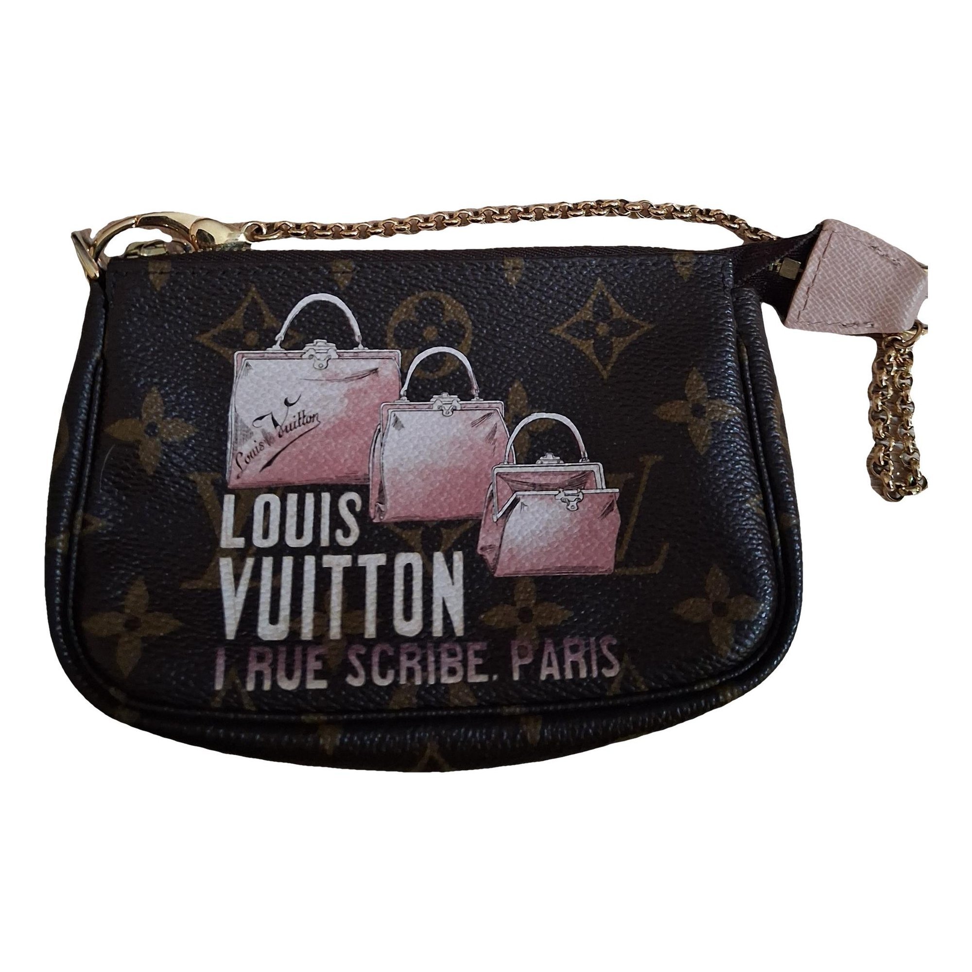 Leather clutch bag