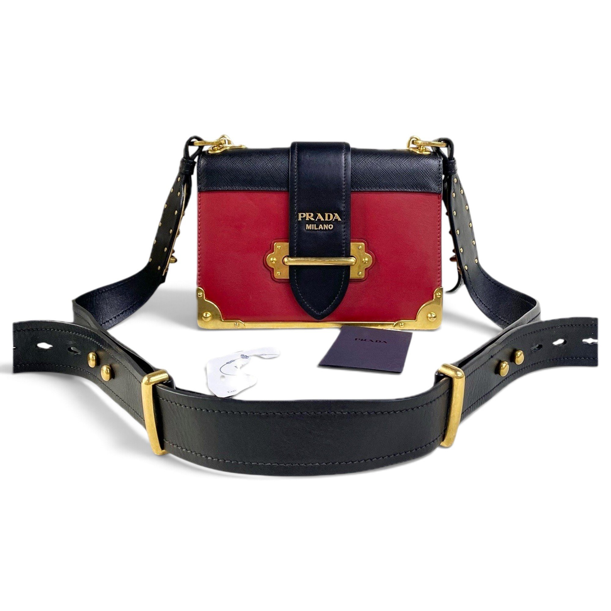 Cahier leather handbag