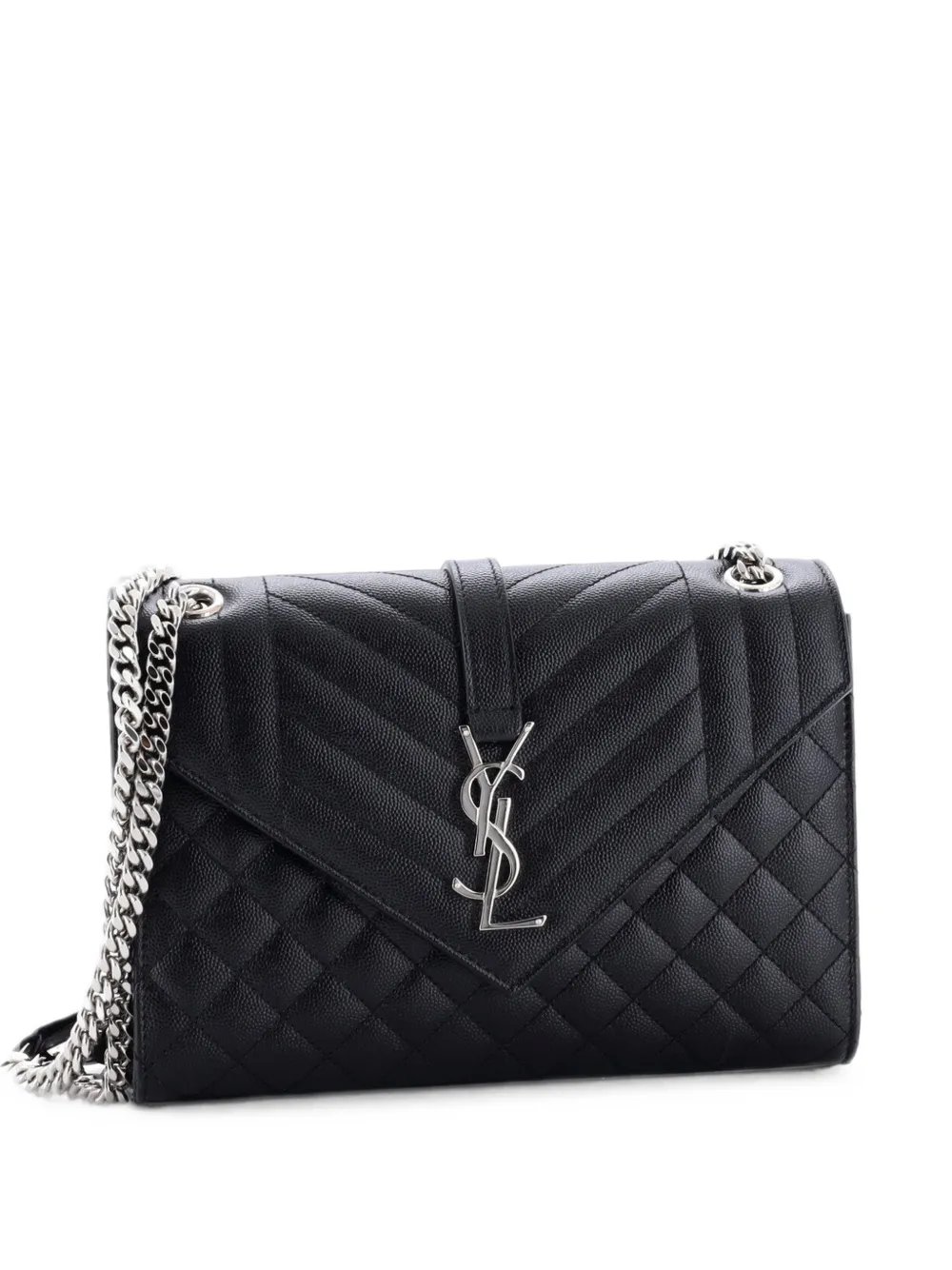 Saint Laurent Classic Monogram Envelope Satchel Mixed Matelasse Leather Medium shoulder bag