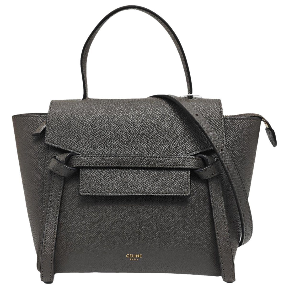 Belt leather handbag