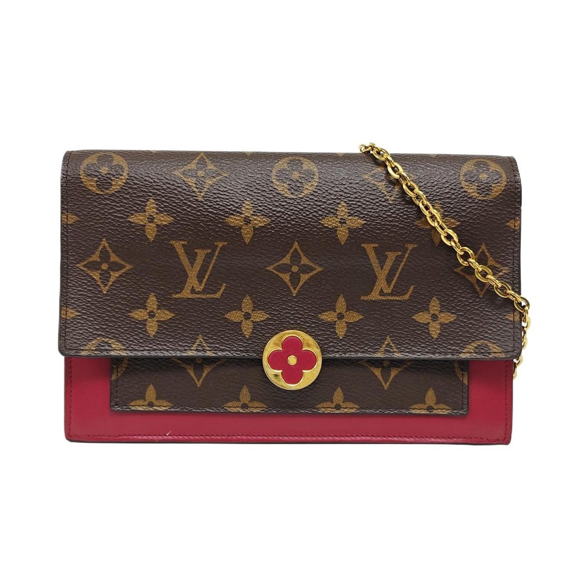 Chaîne Flore leather crossbody bag