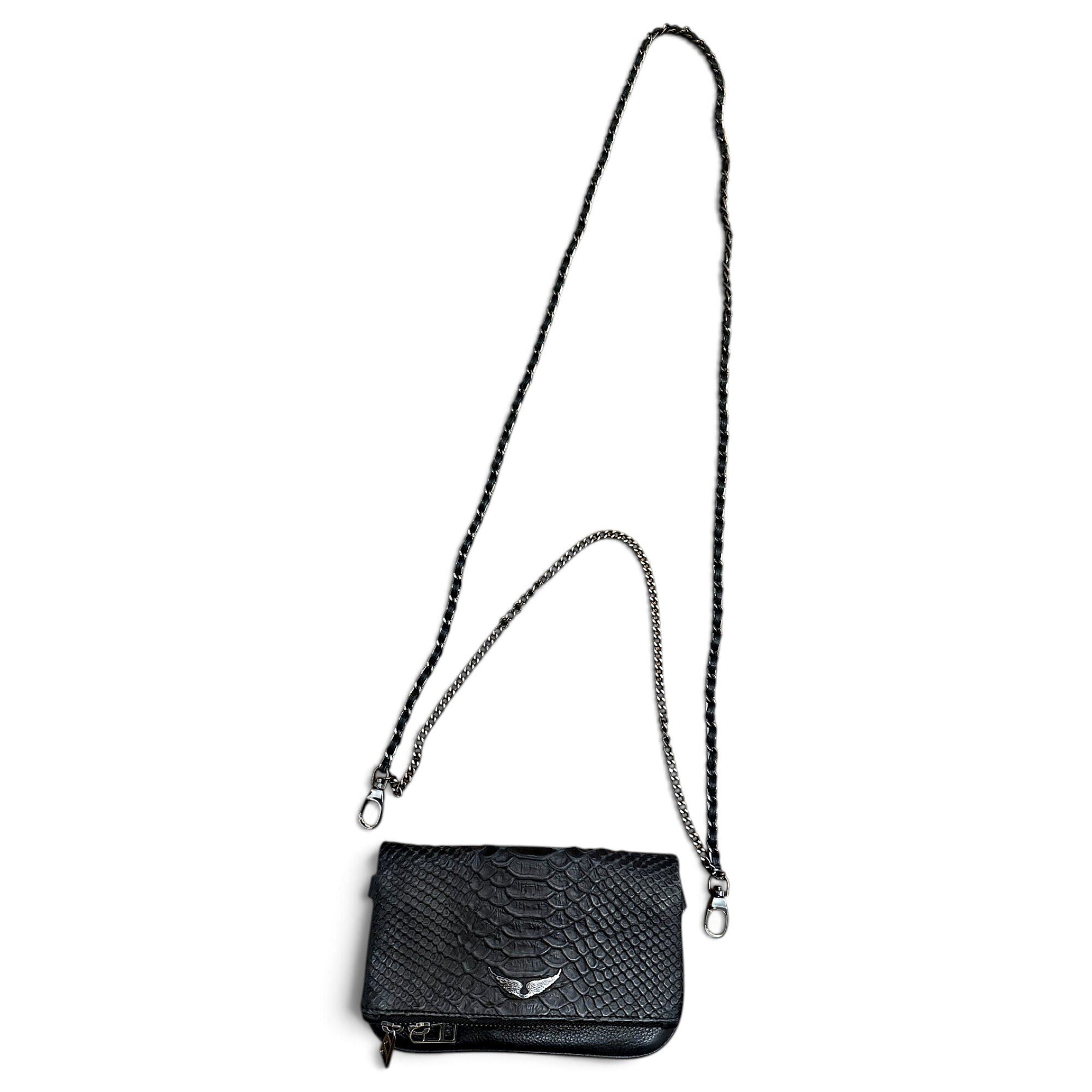 Rock leather crossbody bag