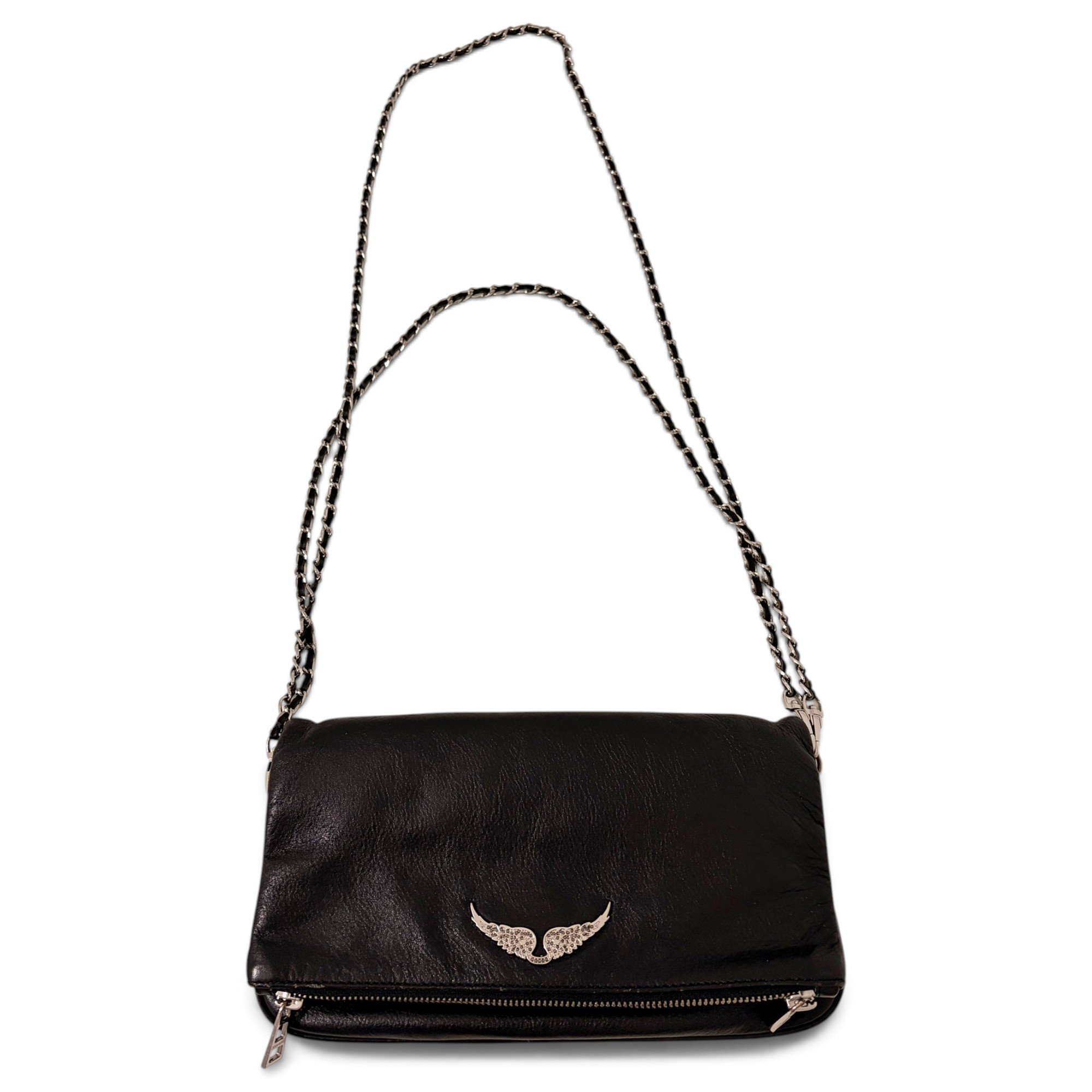 Rock leather crossbody bag