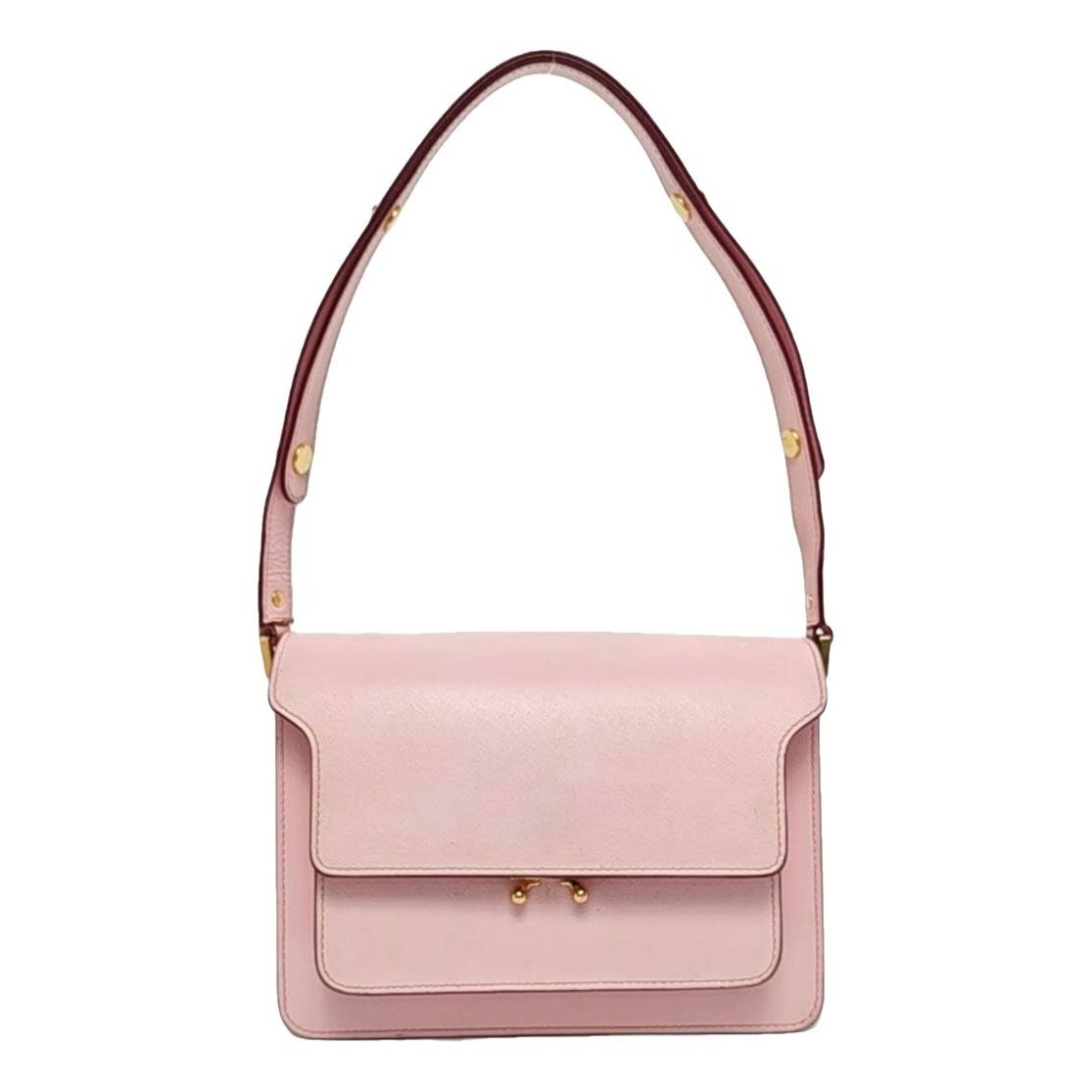 Trunk leather handbag