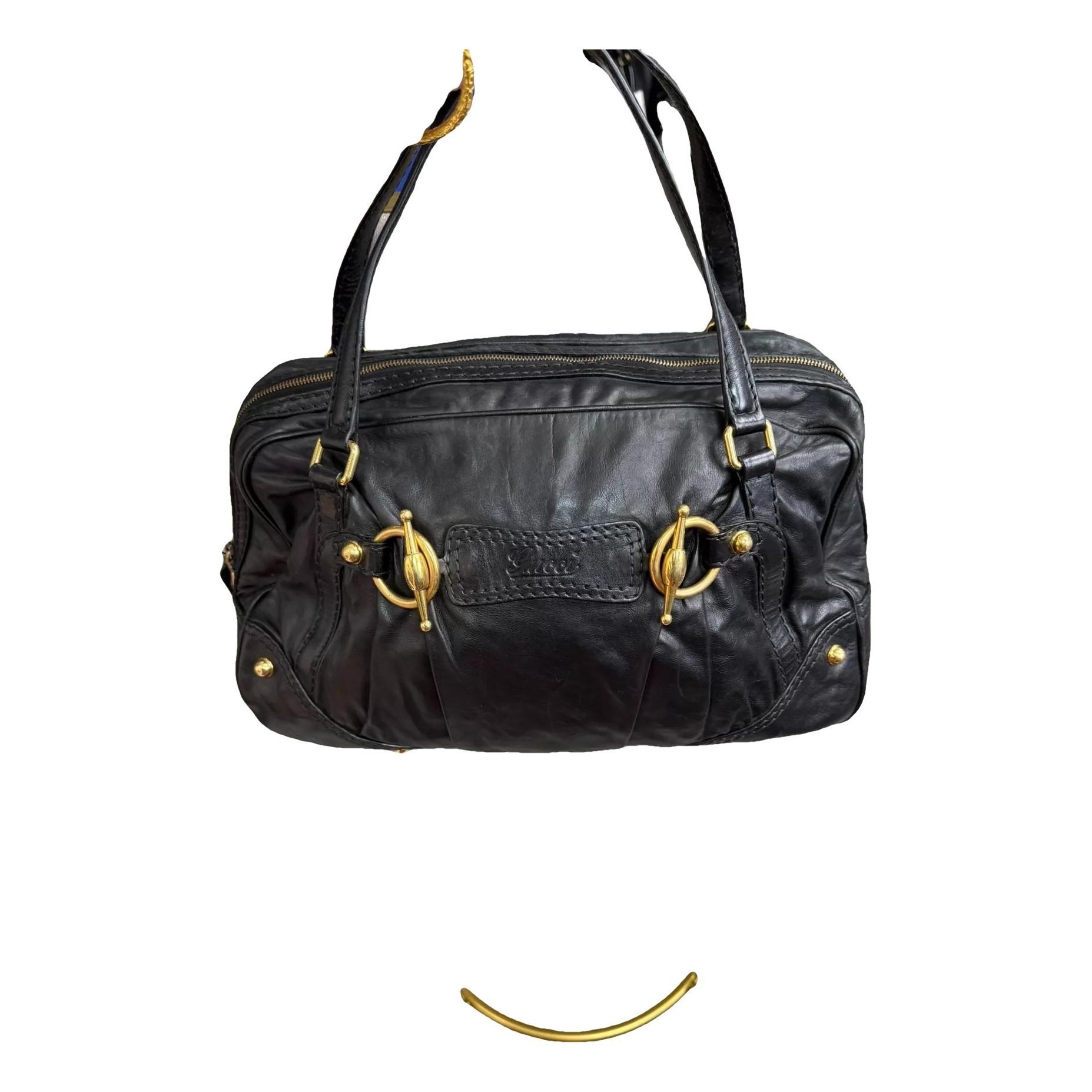 Jockey leather handbag