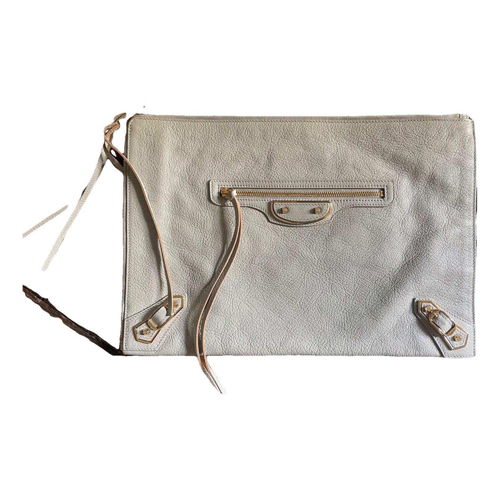 City Clip leather clutch bag