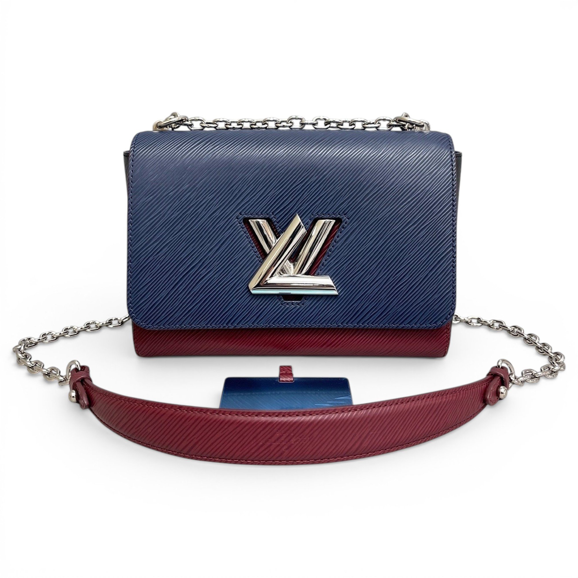 Twist leather handbag