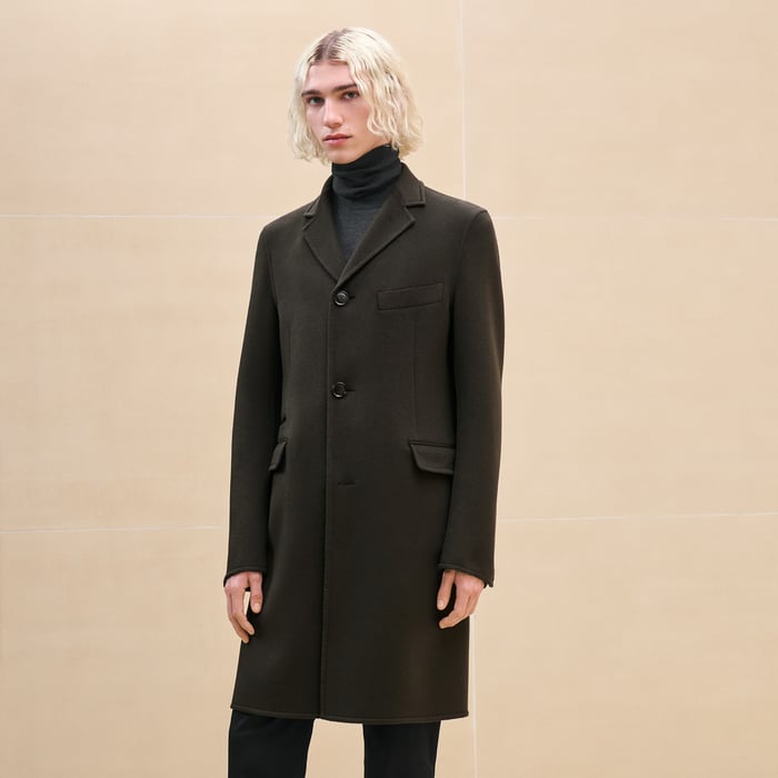 Kaki Liverpool Cashmere Coat