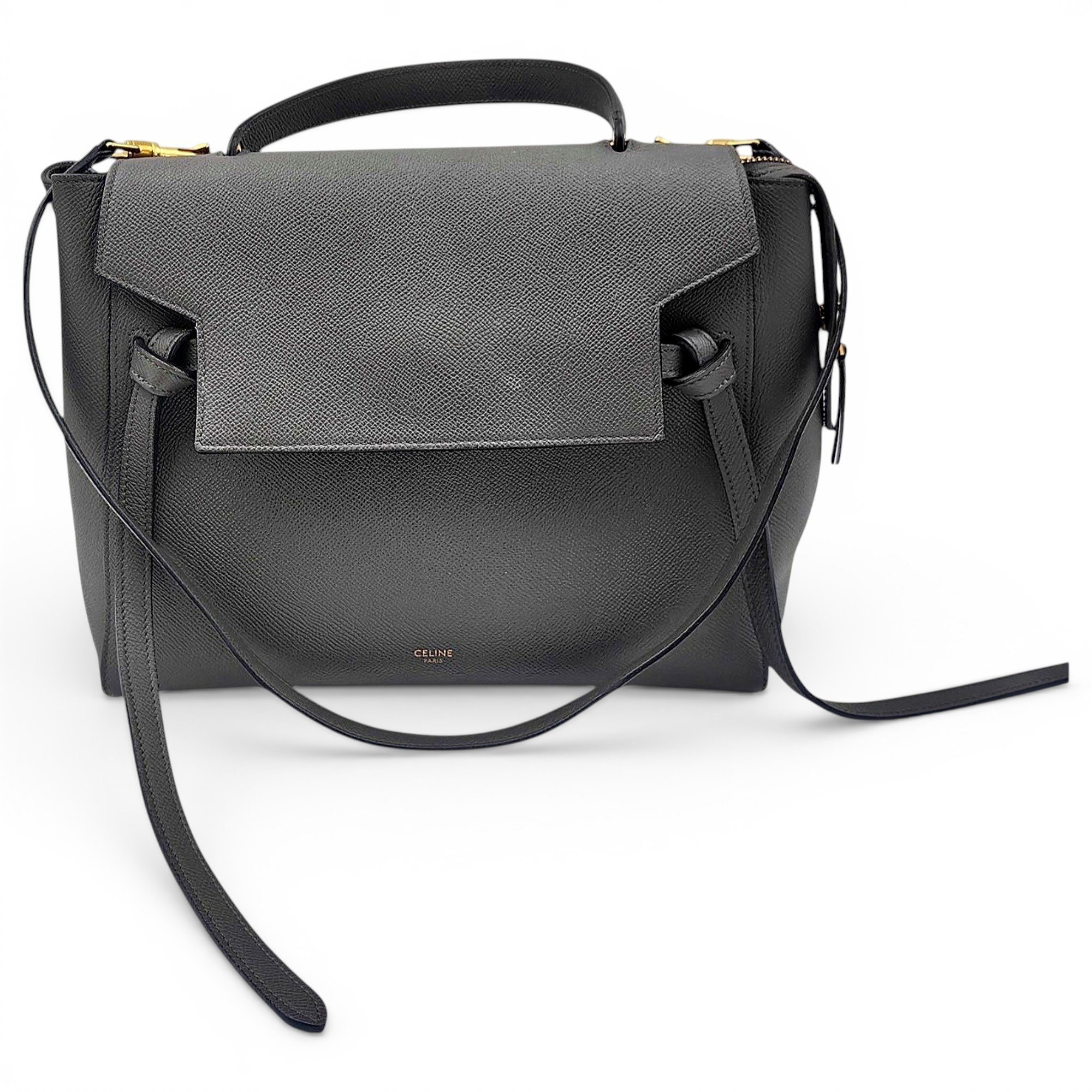 Belt leather handbag