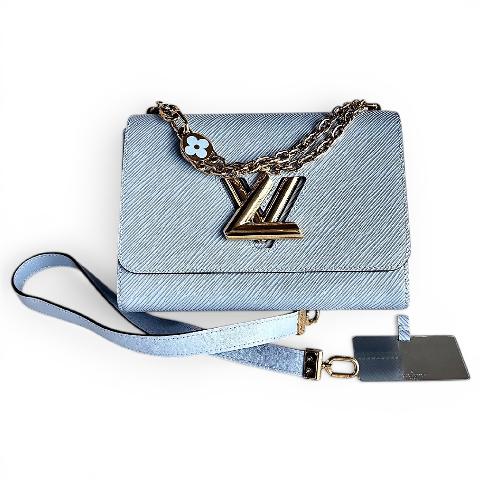 Twist leather handbag