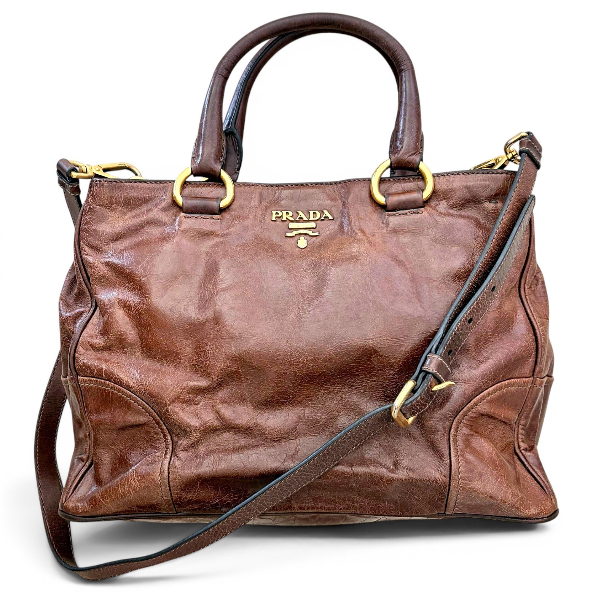 Leather handbag