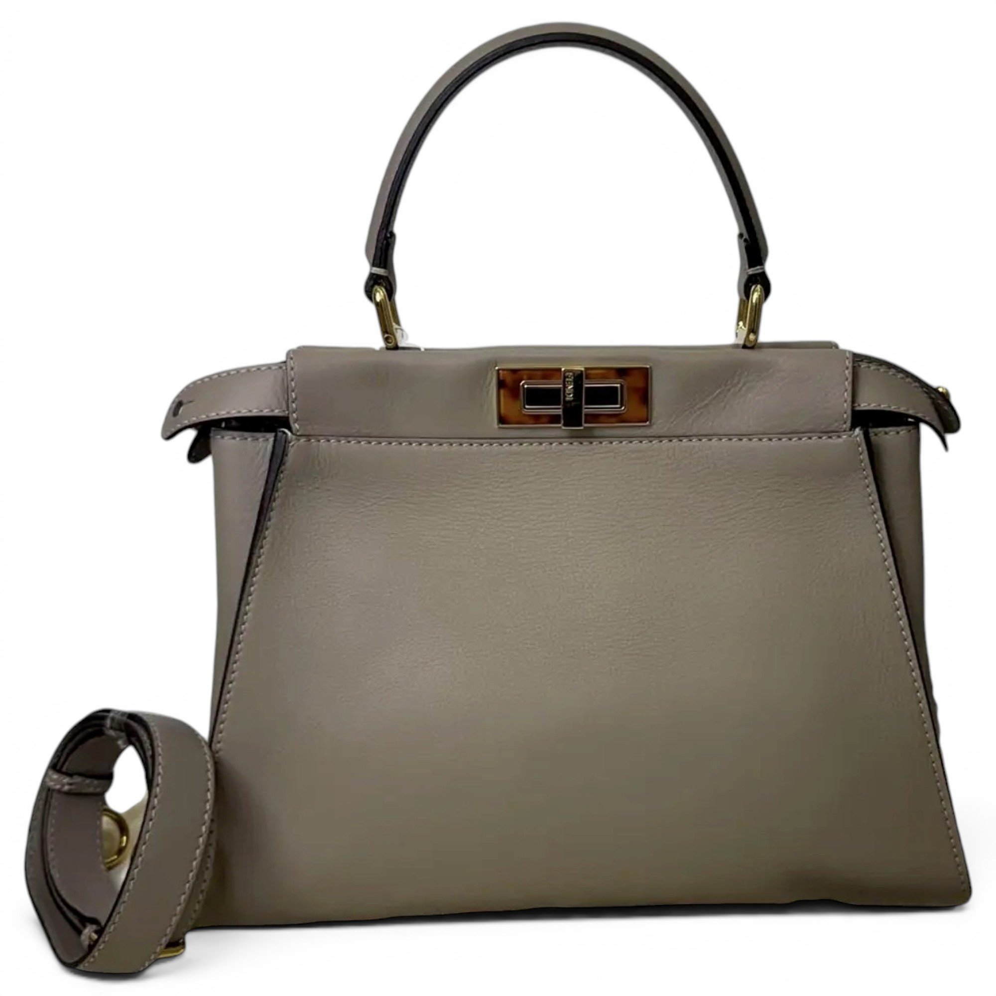 Peekaboo leather handbag