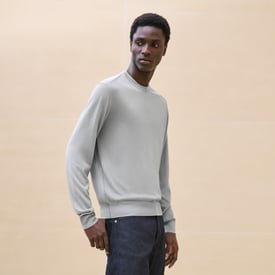 "Coutures inversees" crewneck sweater
