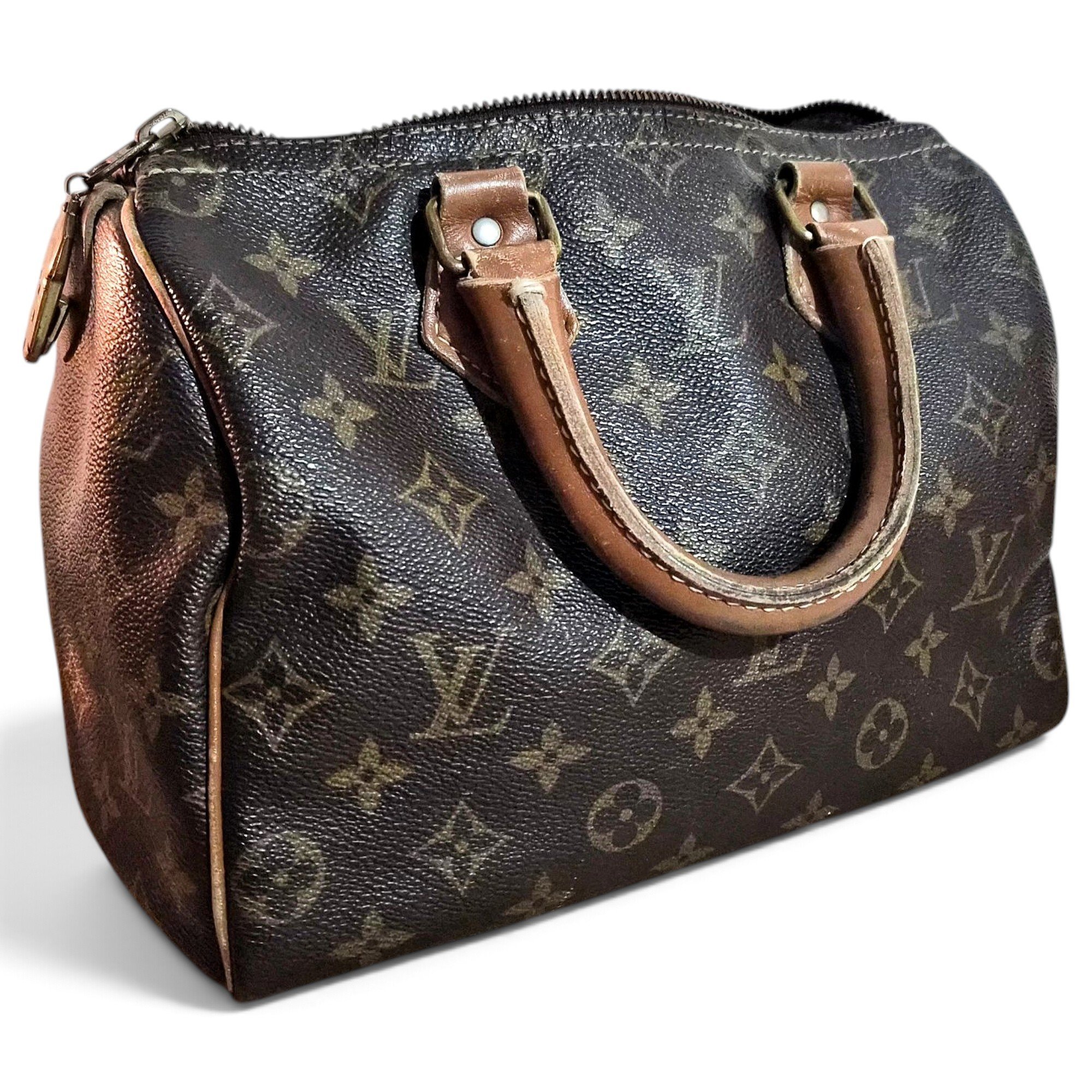 Speedy leather bowling bag