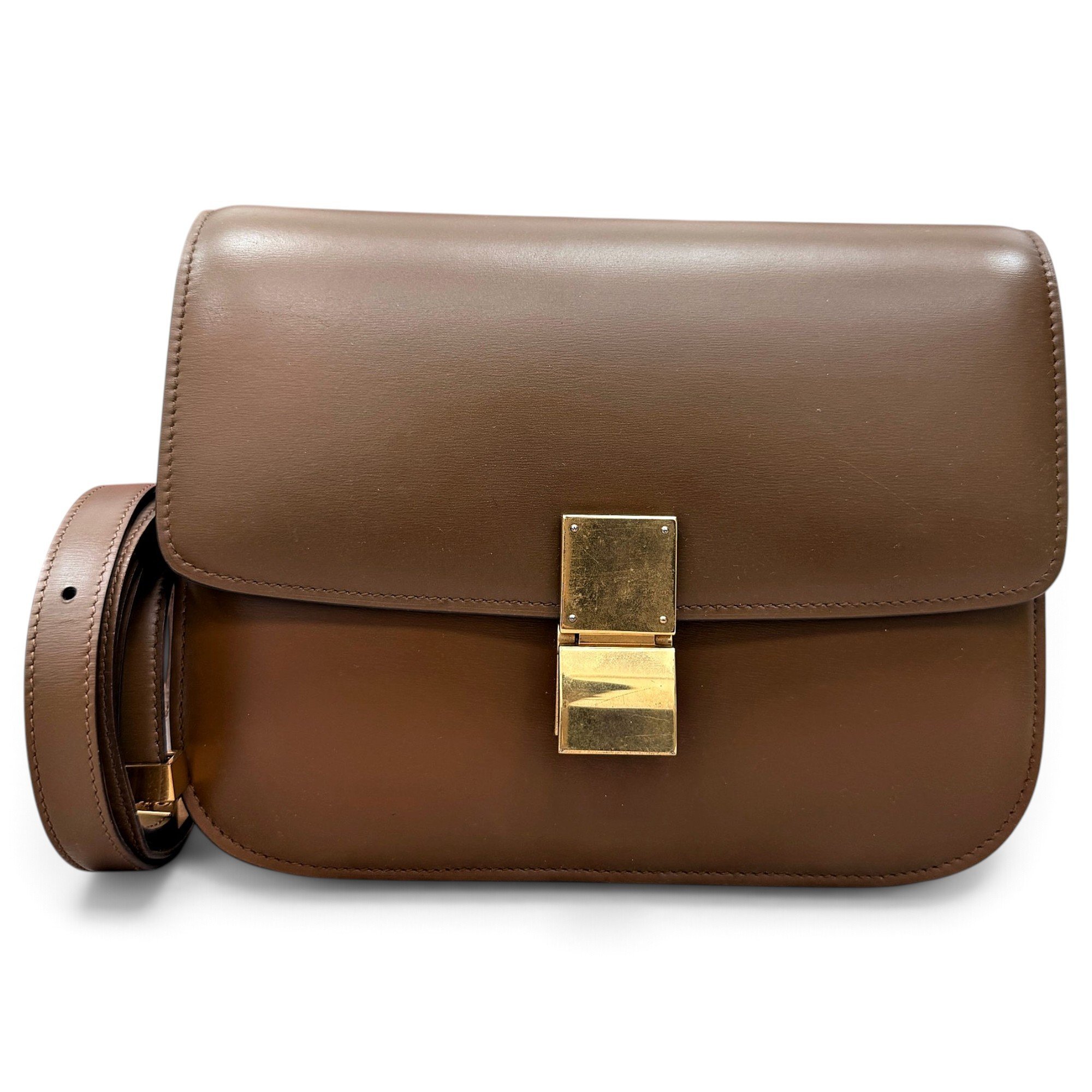 Classic leather handbag