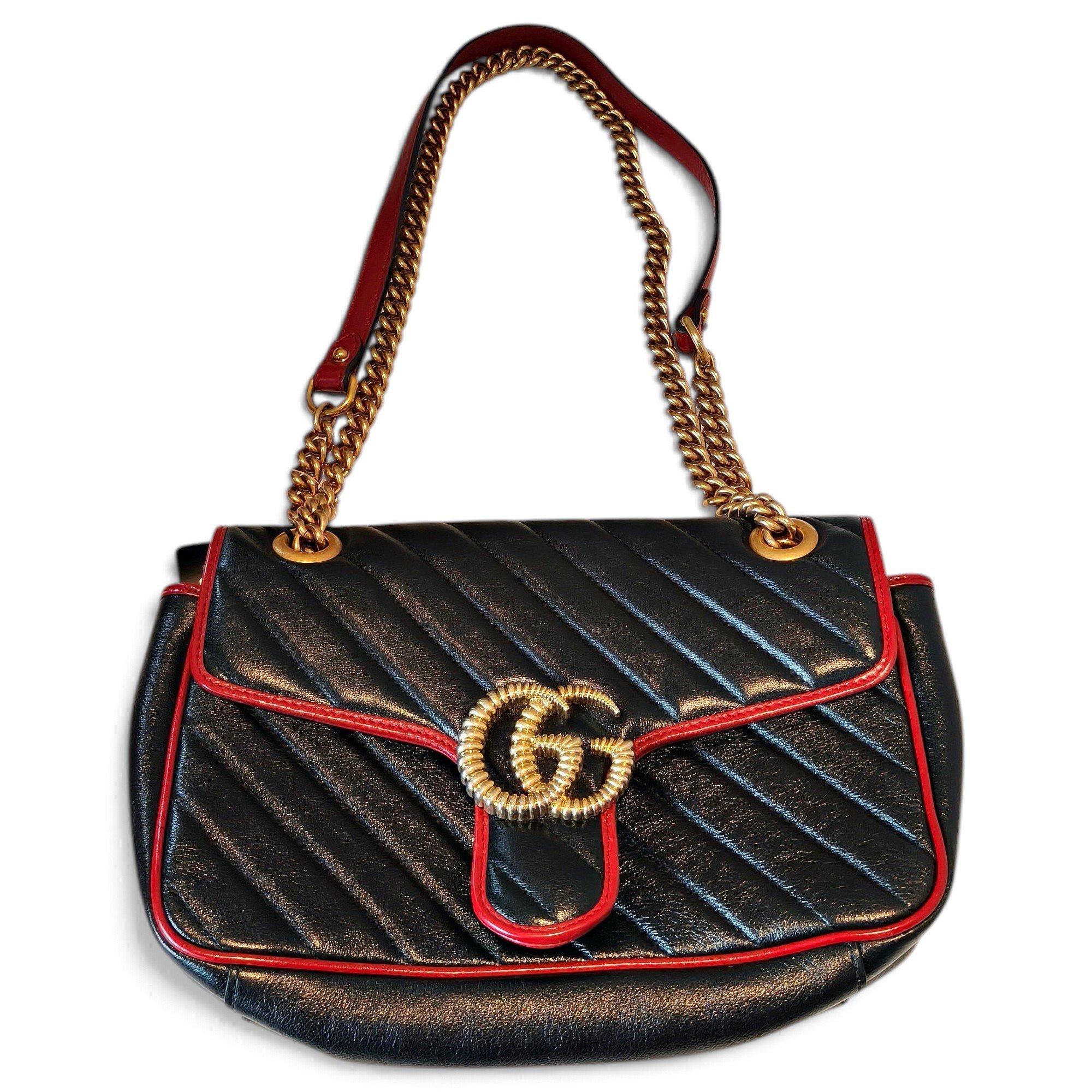 GG Marmont Accordion leather handbag
