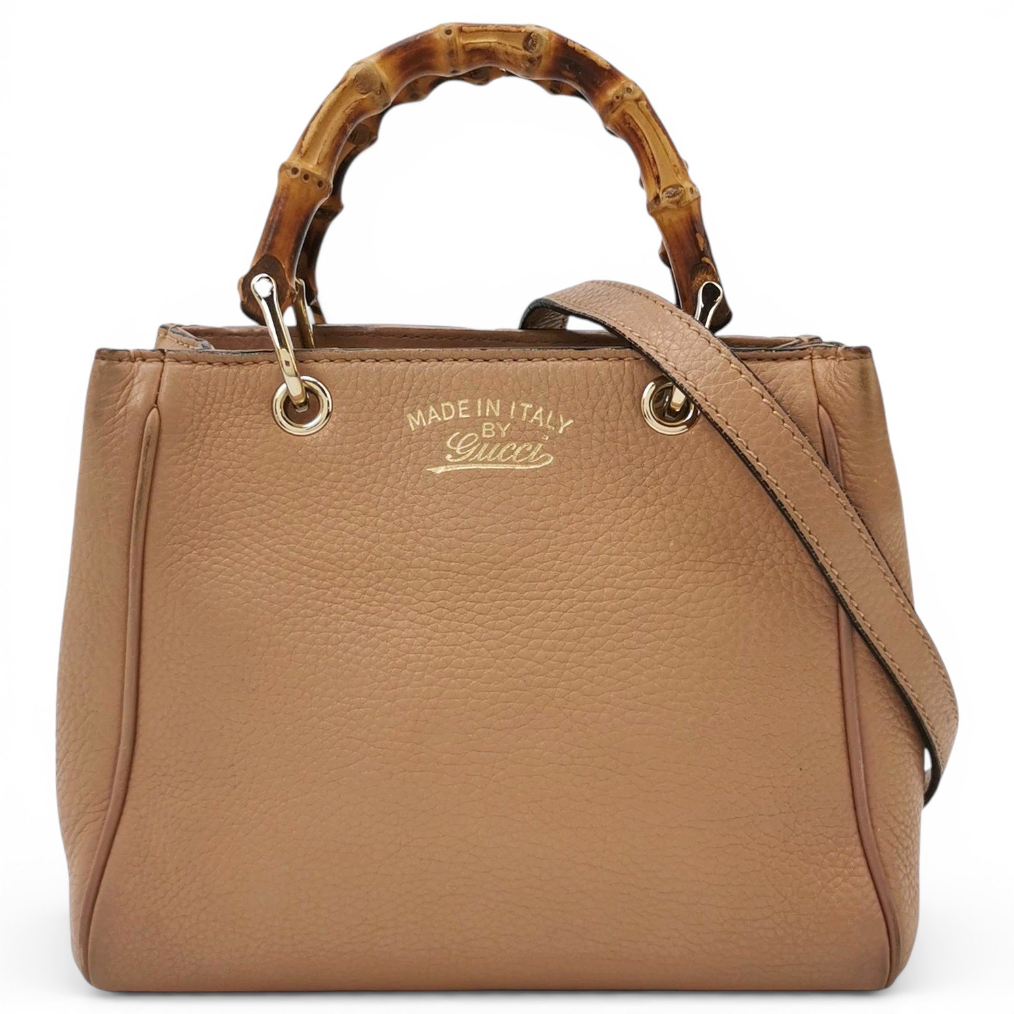 Bamboo Shopper leather tote
