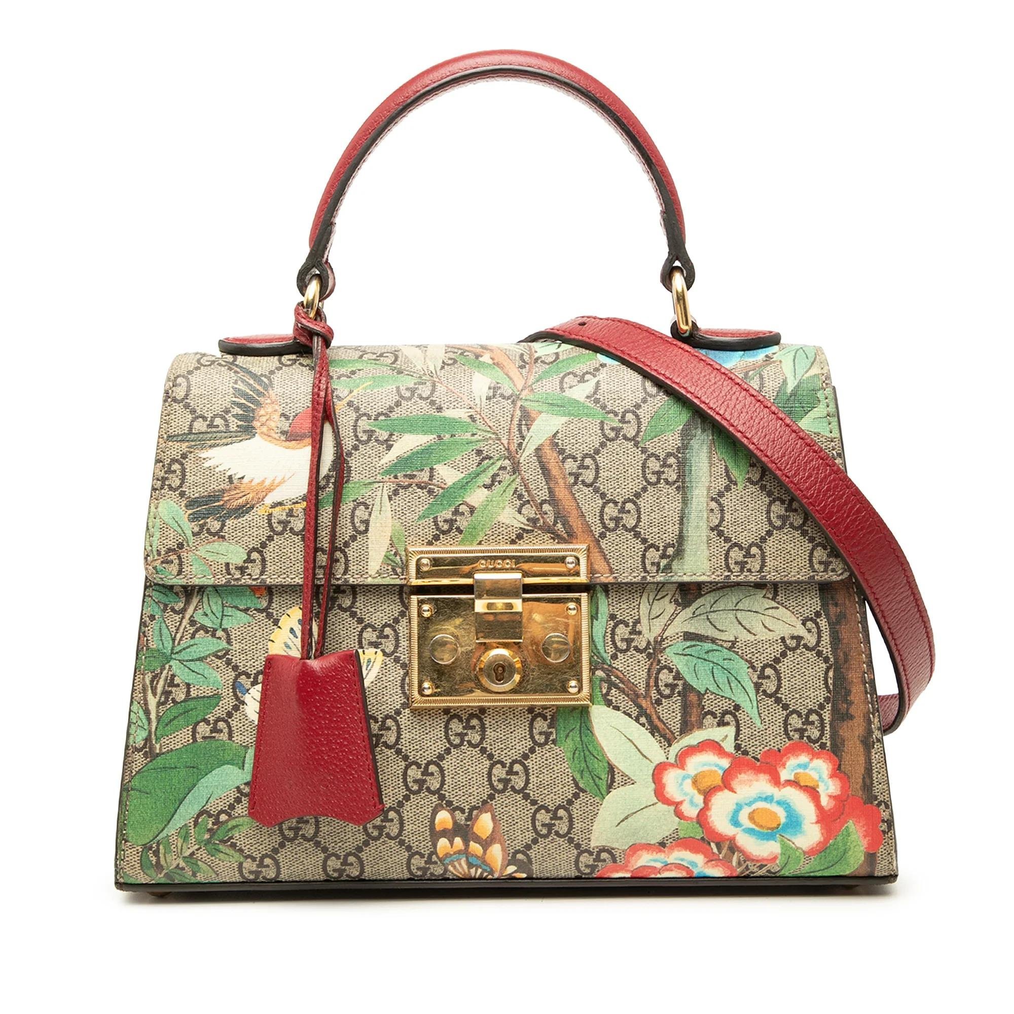 Padlock leather satchel