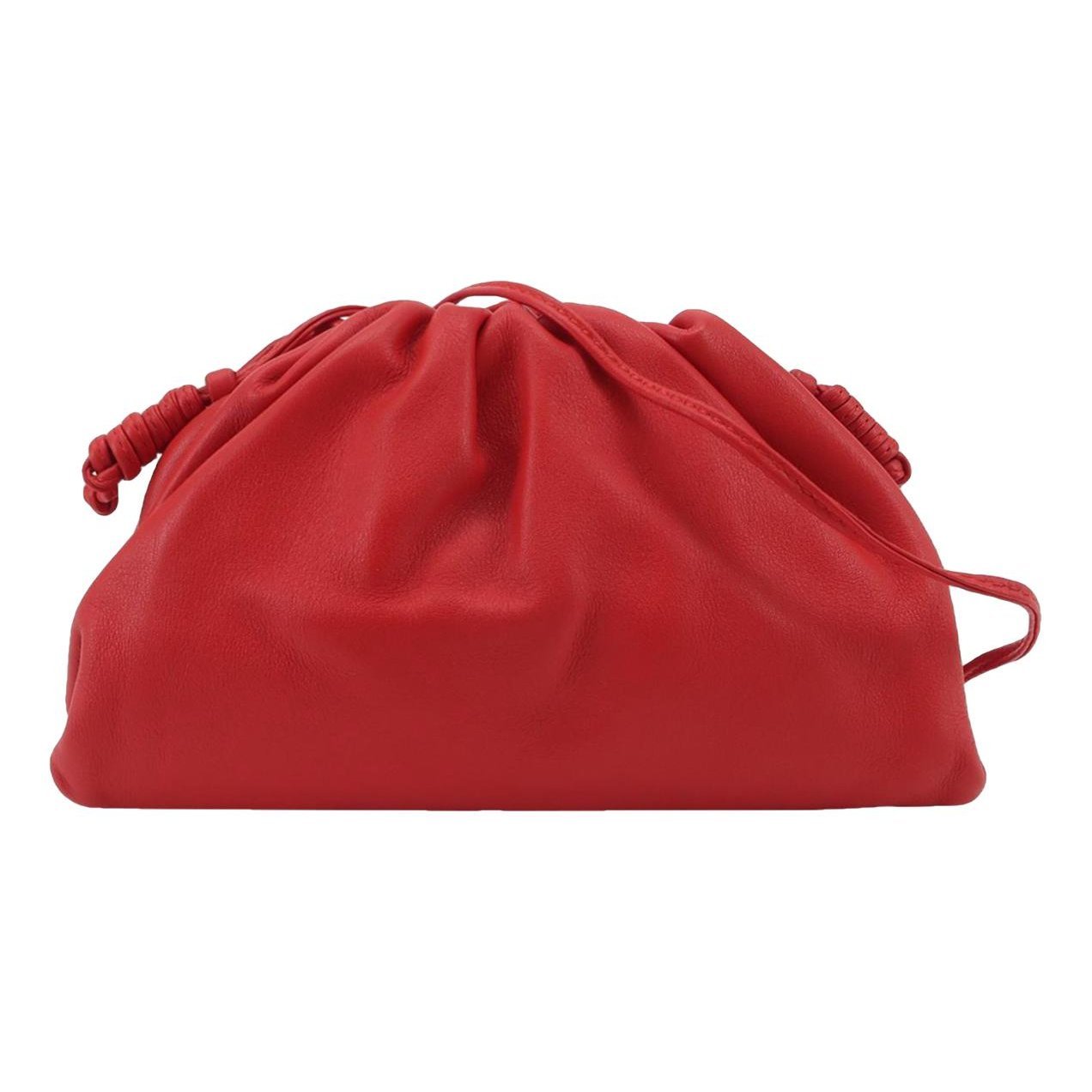 Pouch leather handbag