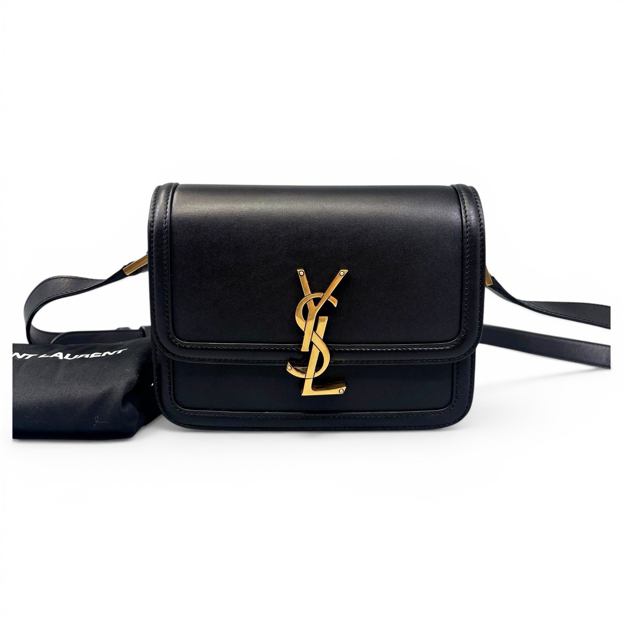 Solférino leather handbag