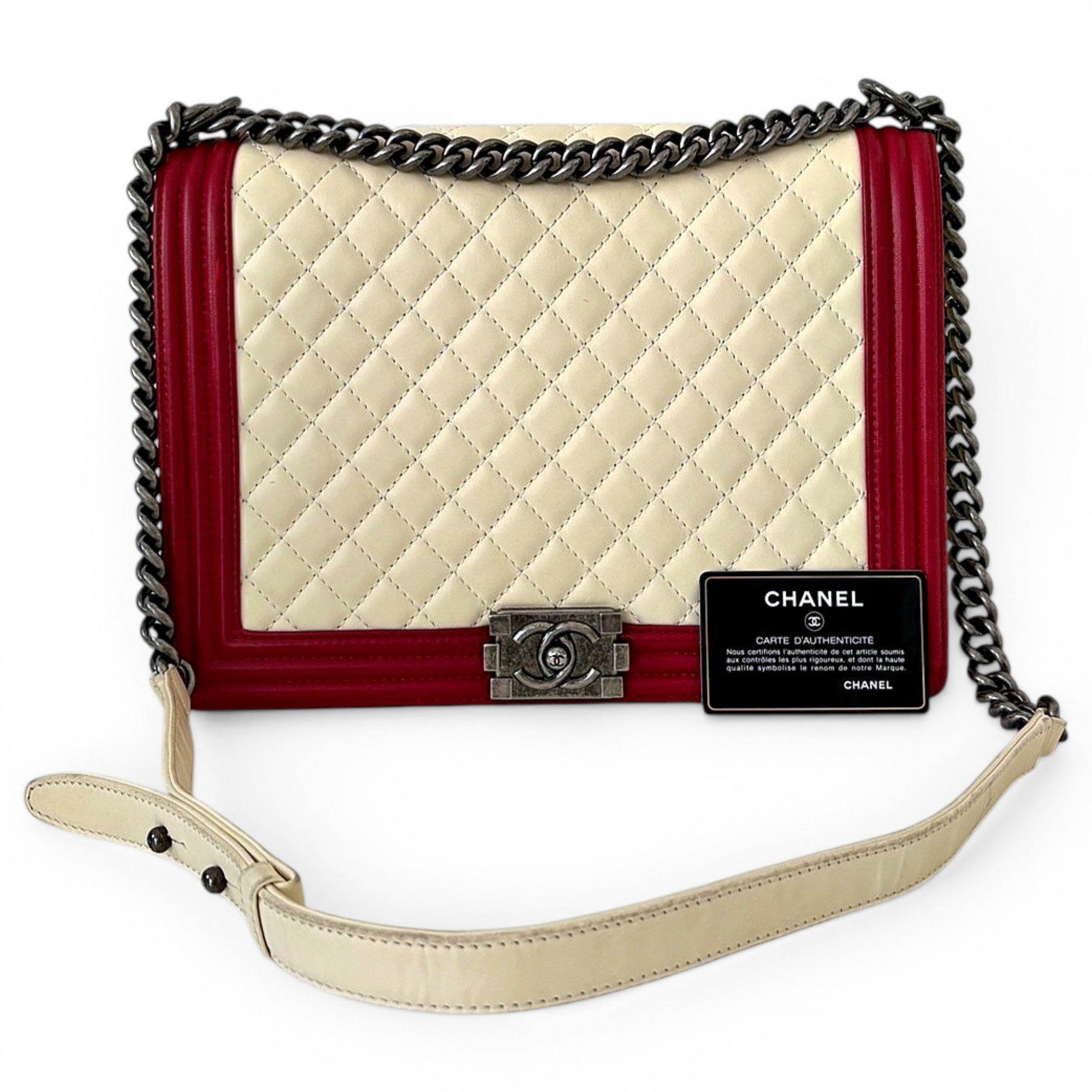 Boy leather crossbody bag