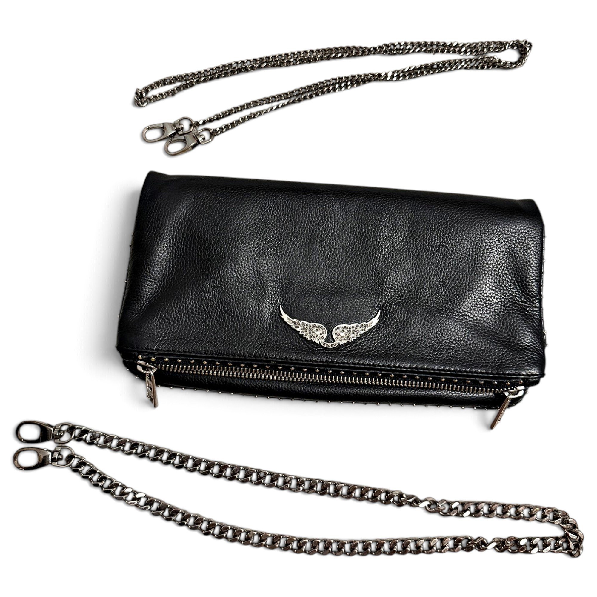 Rock leather crossbody bag