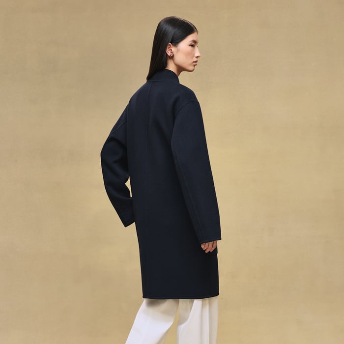 Bleu Noir Cardigan Coat