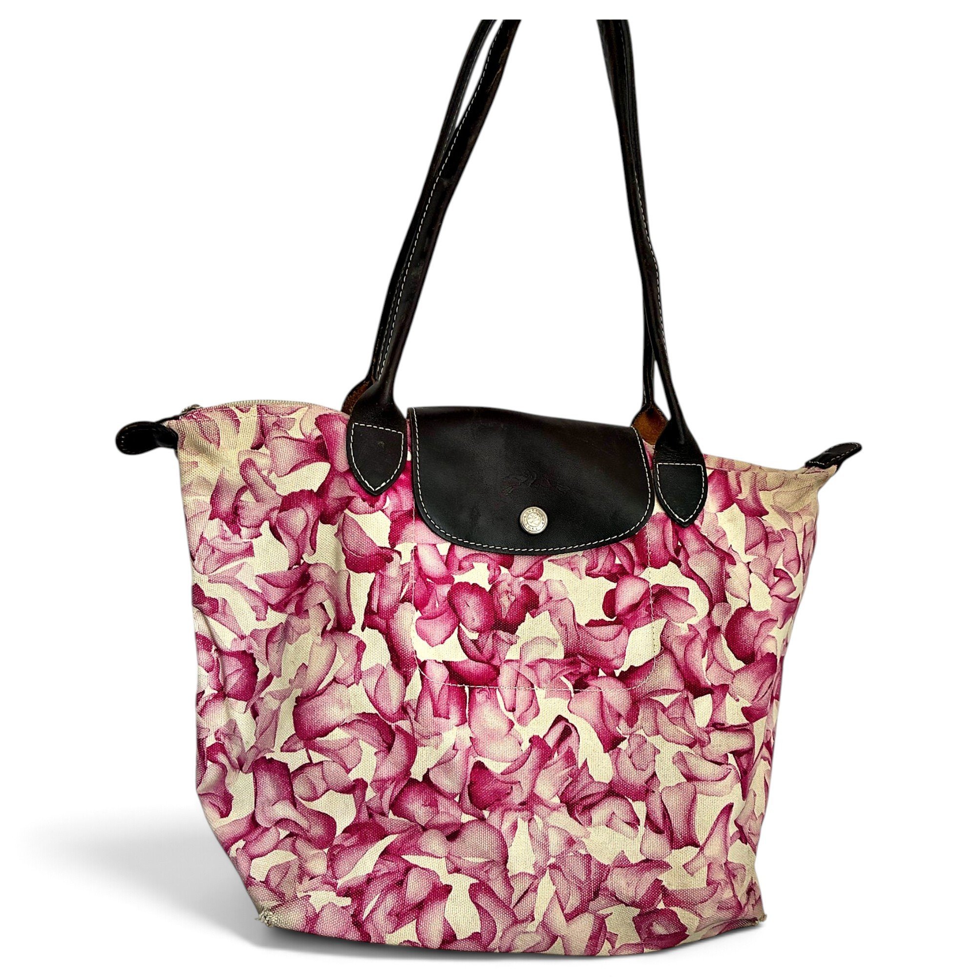 Longchamp Pliage leather tote