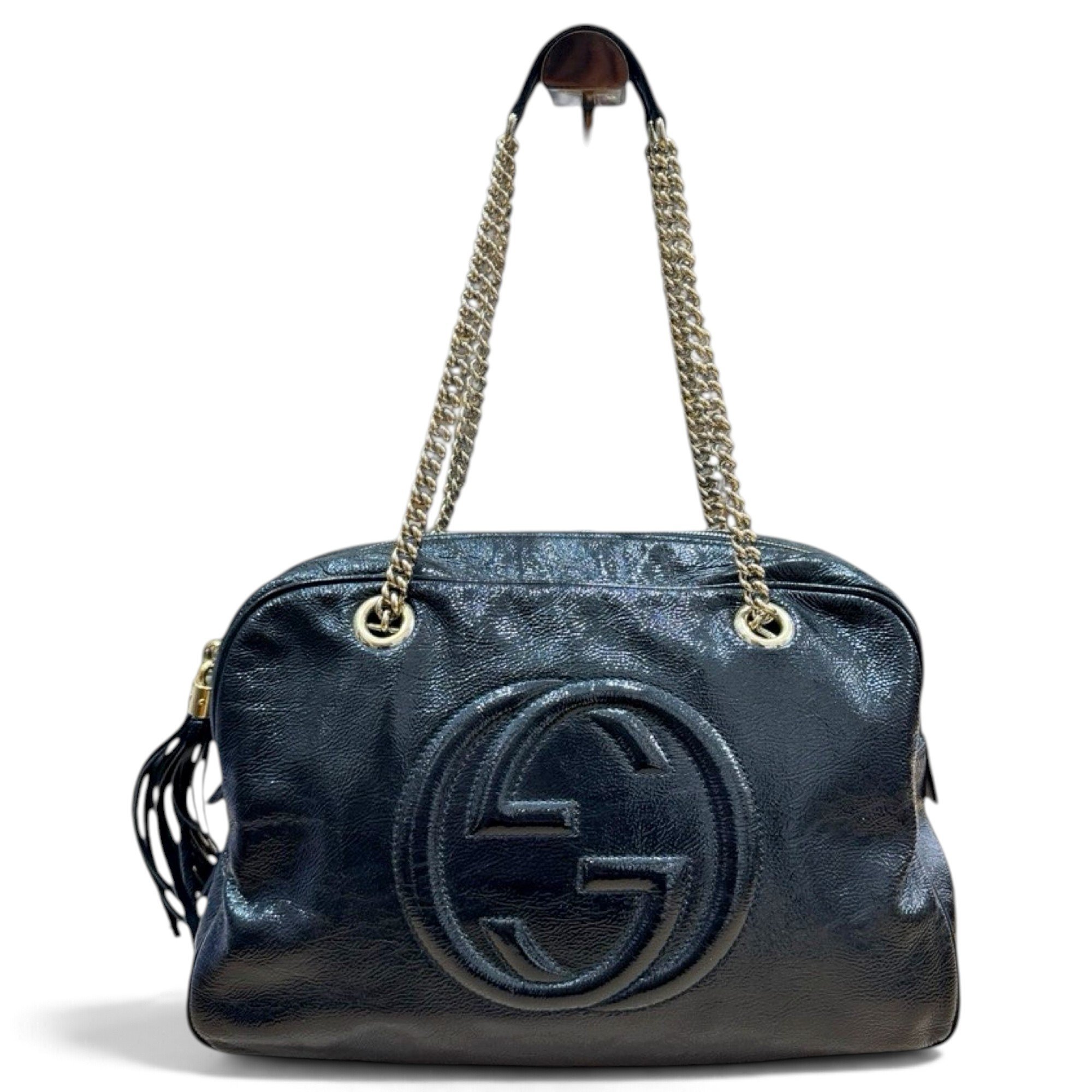 Soho patent leather handbag
