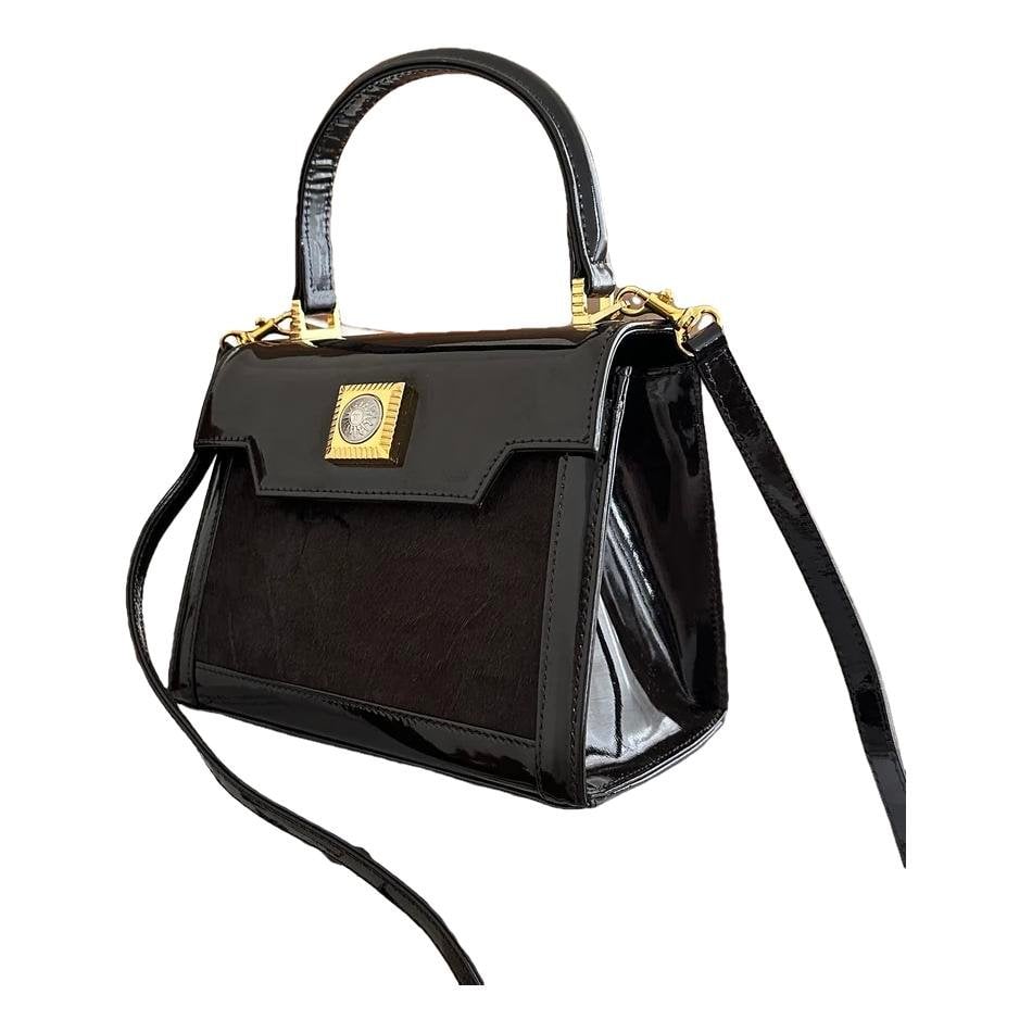 Patent leather handbag