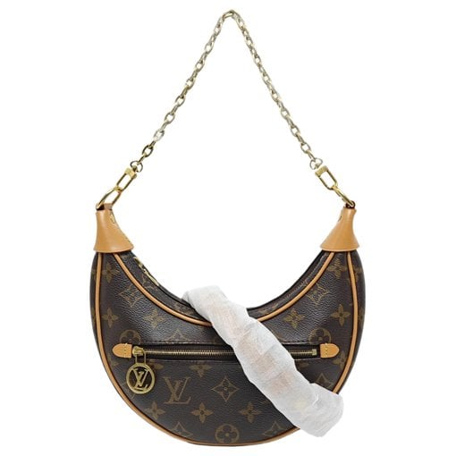 Loop leather crossbody bag