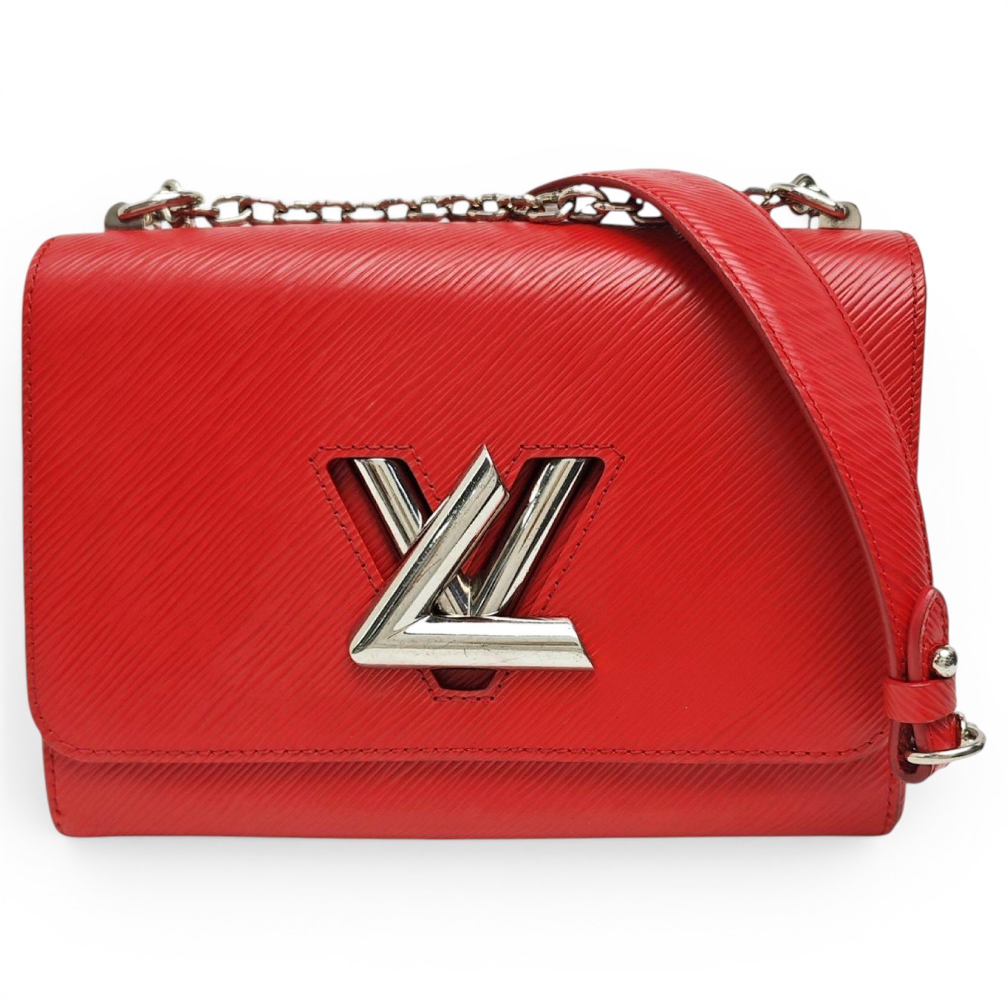 Twist leather handbag