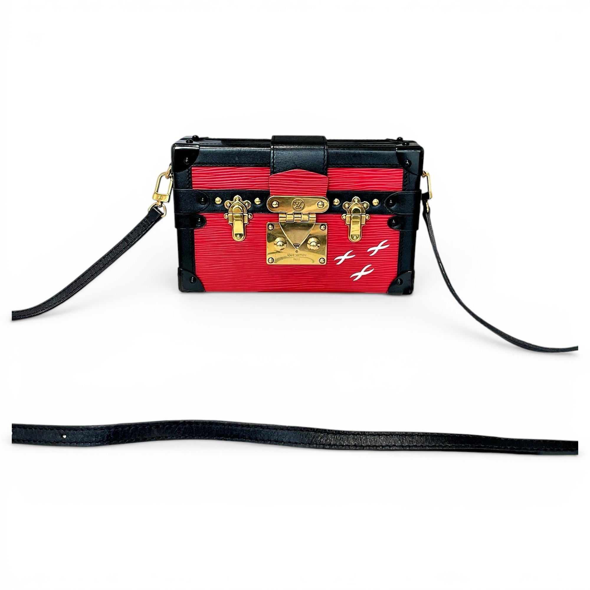 Petite Malle leather handbag