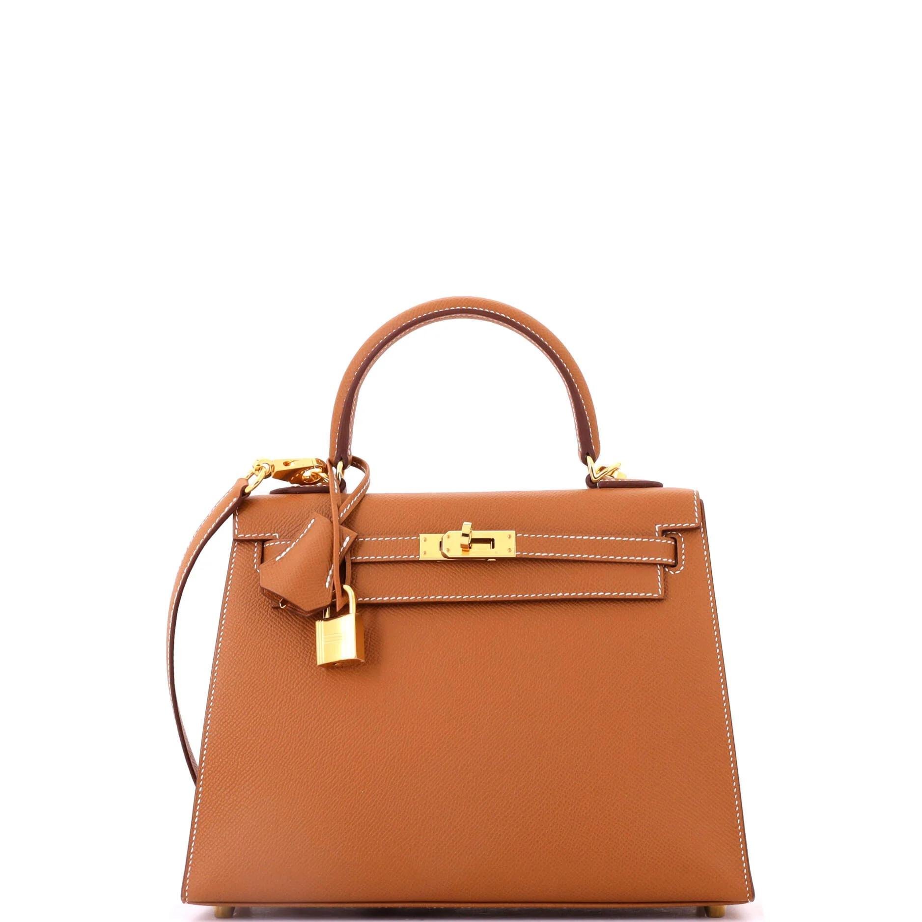 Kelly 25 leather handbag