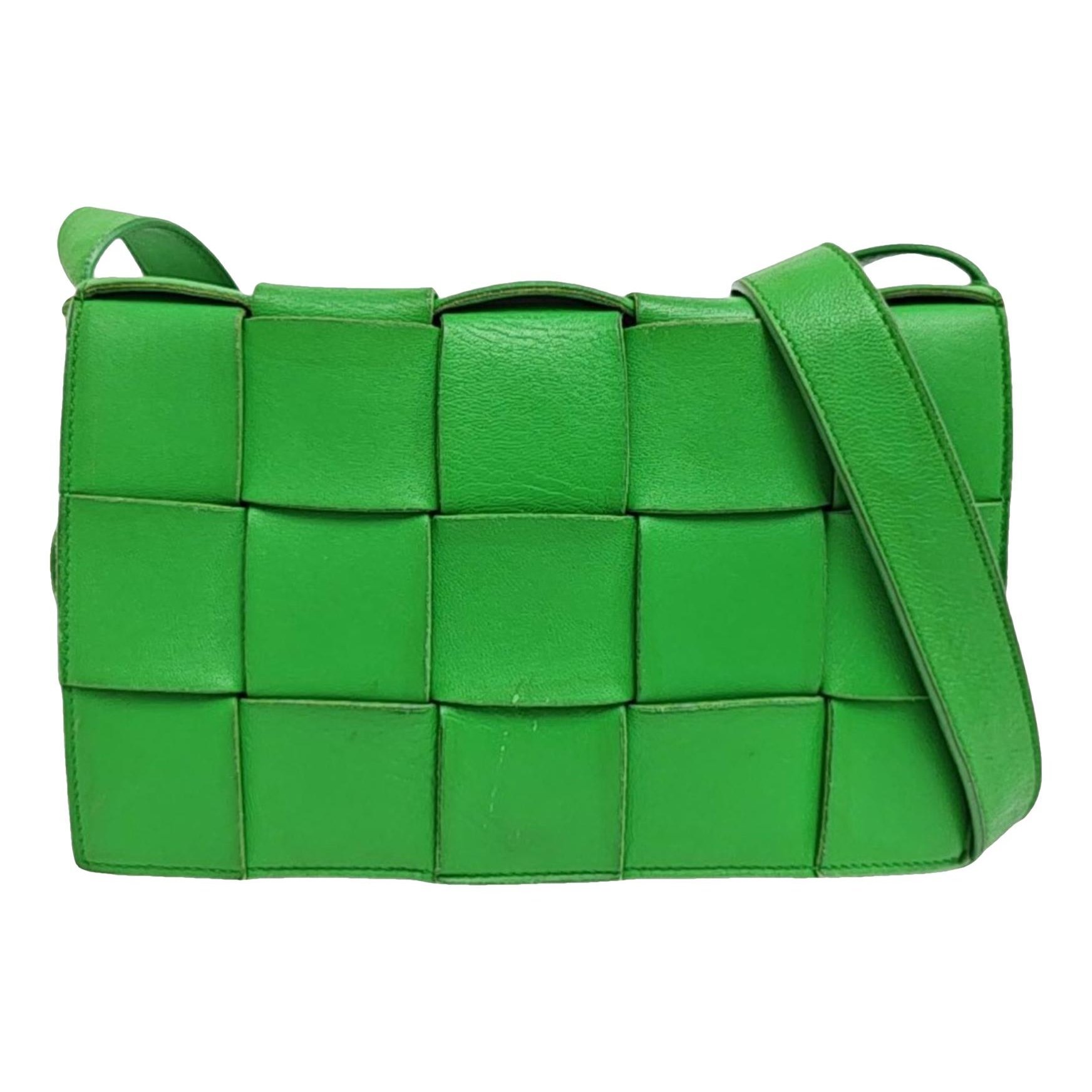 Cassette leather handbag