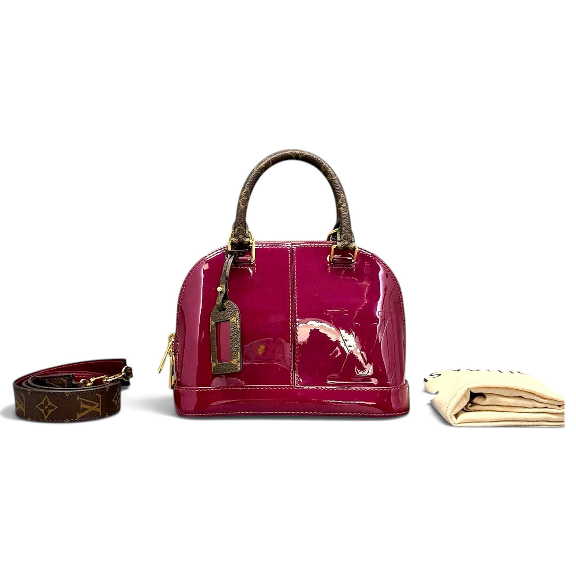 Louis Vuitton Alma BB leather handbag