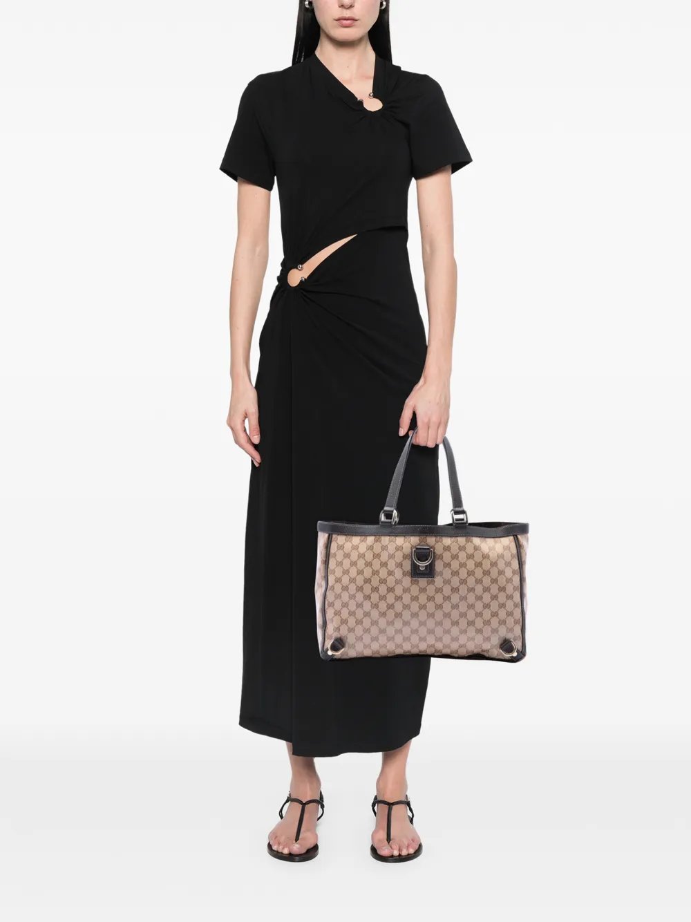 2016-2026 GG Crystal Abbey D Ring tote bag