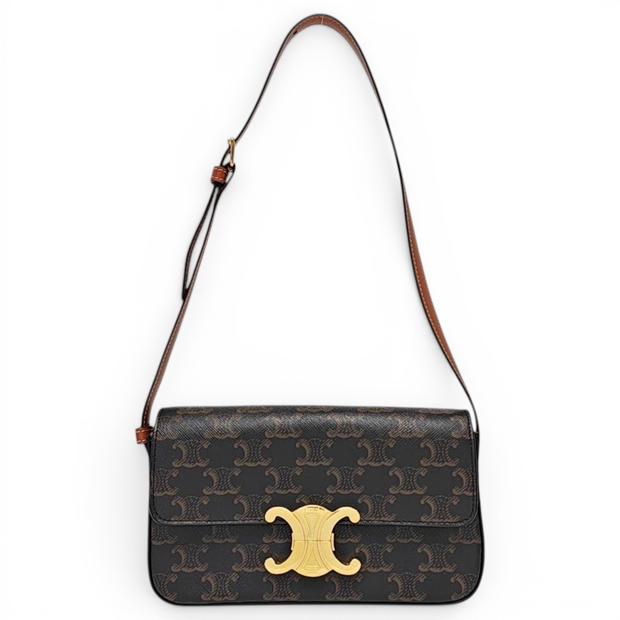 Triomphe leather handbag