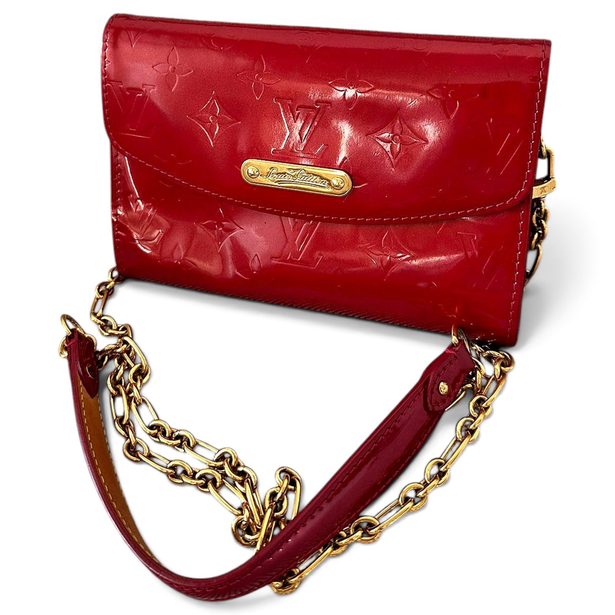 Sunset Boulevard patent leather crossbody bag