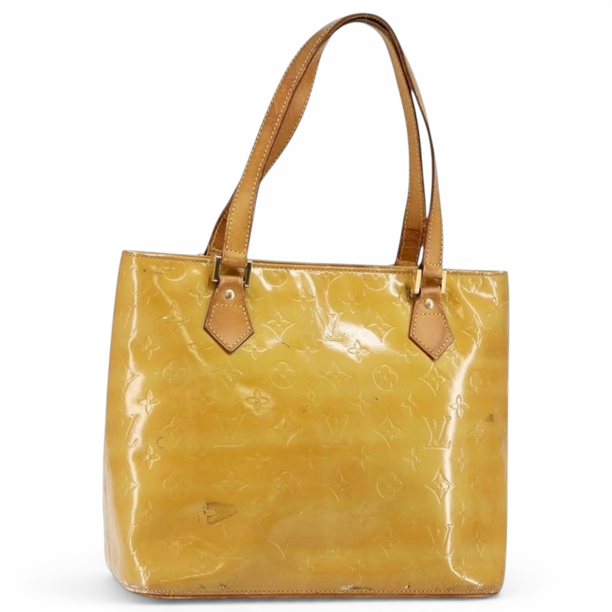Patent leather handbag
