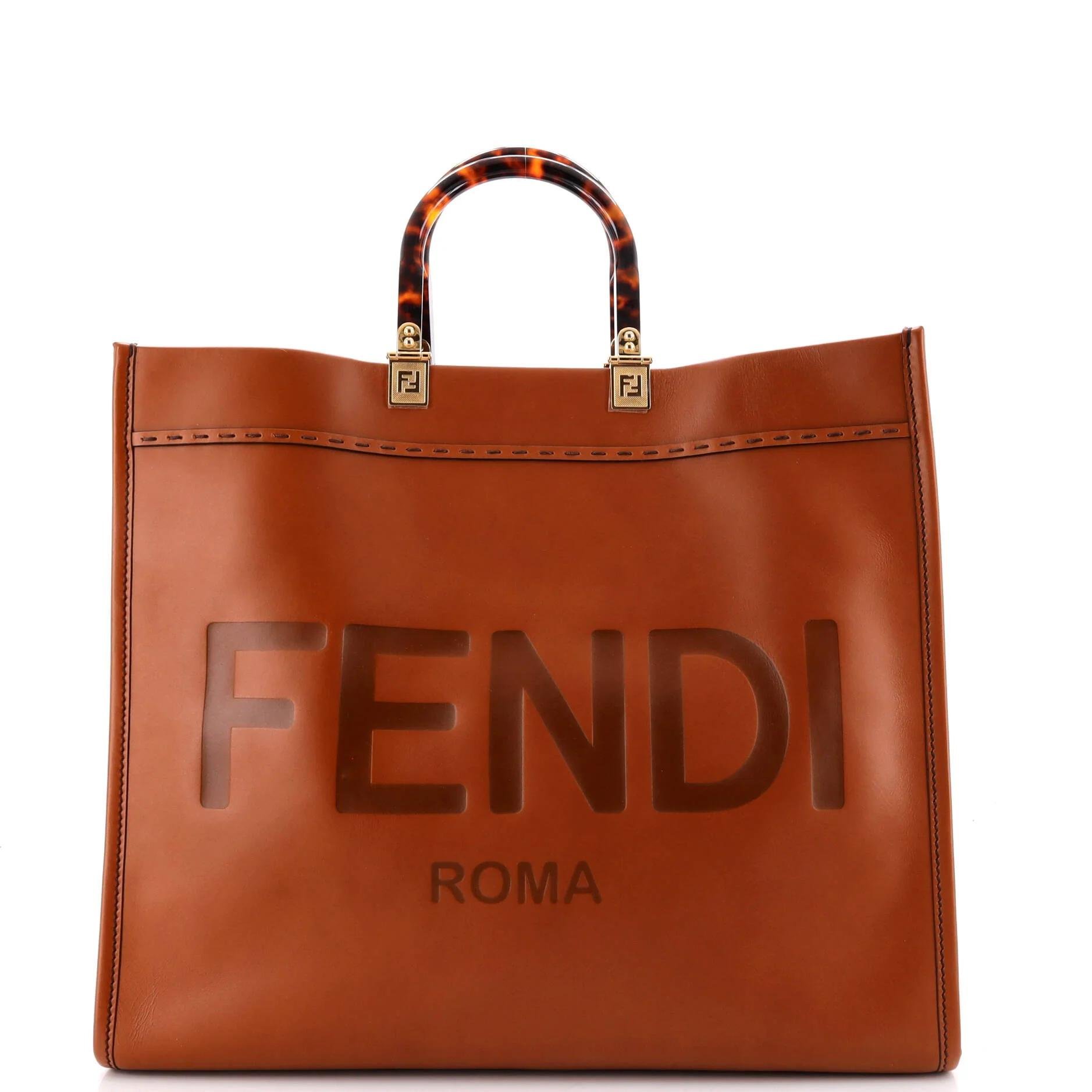 Leather tote