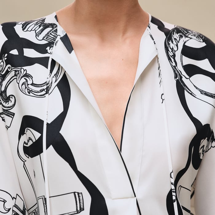Blanc Nacre "Ferronnerie Remix" Caftan