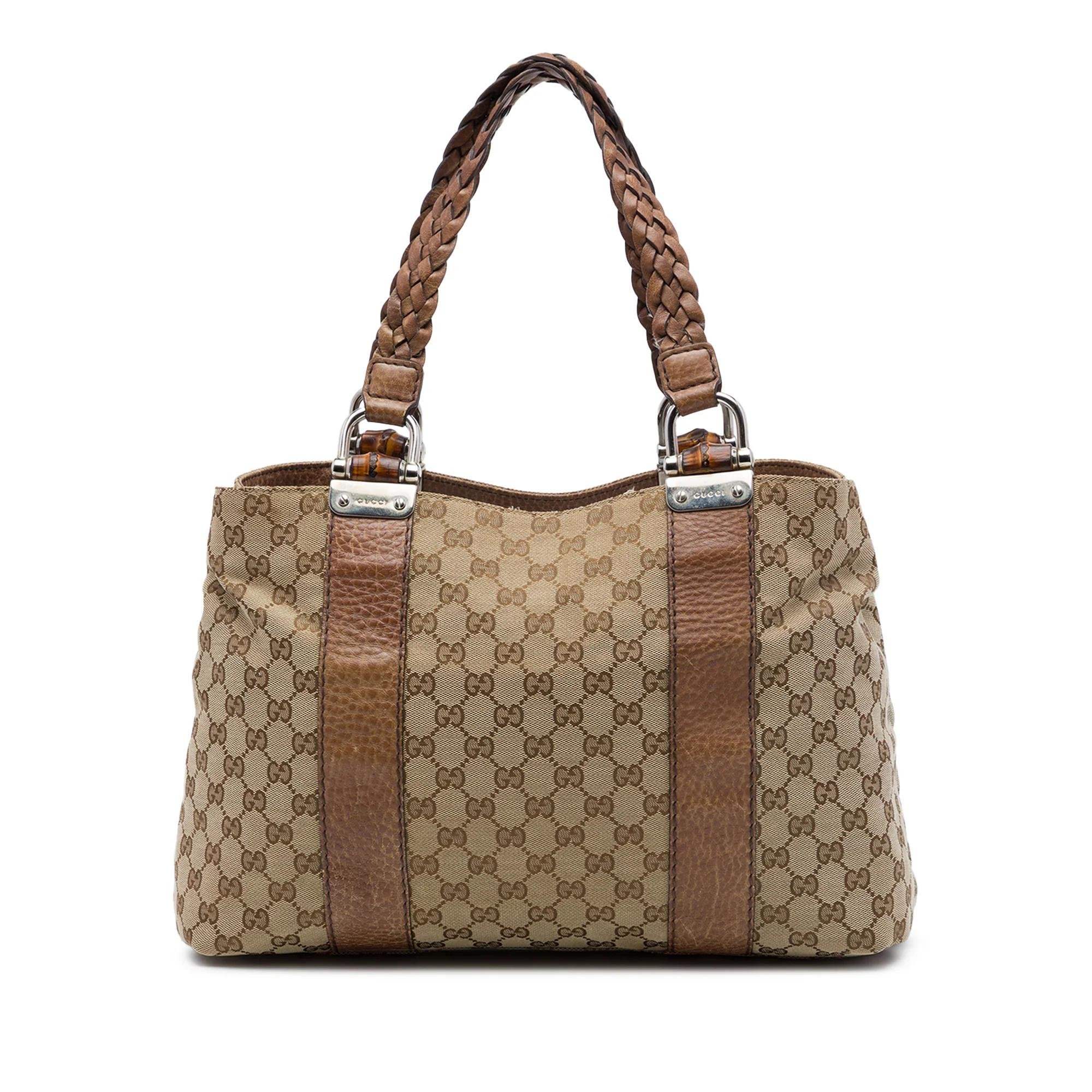 Bamboo leather handbag