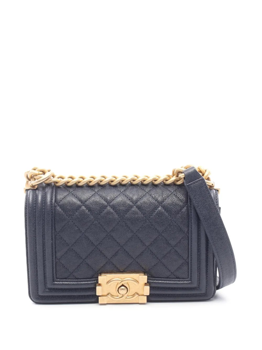 2019 Small Quilted Caviar Boy Flap shoulder bag